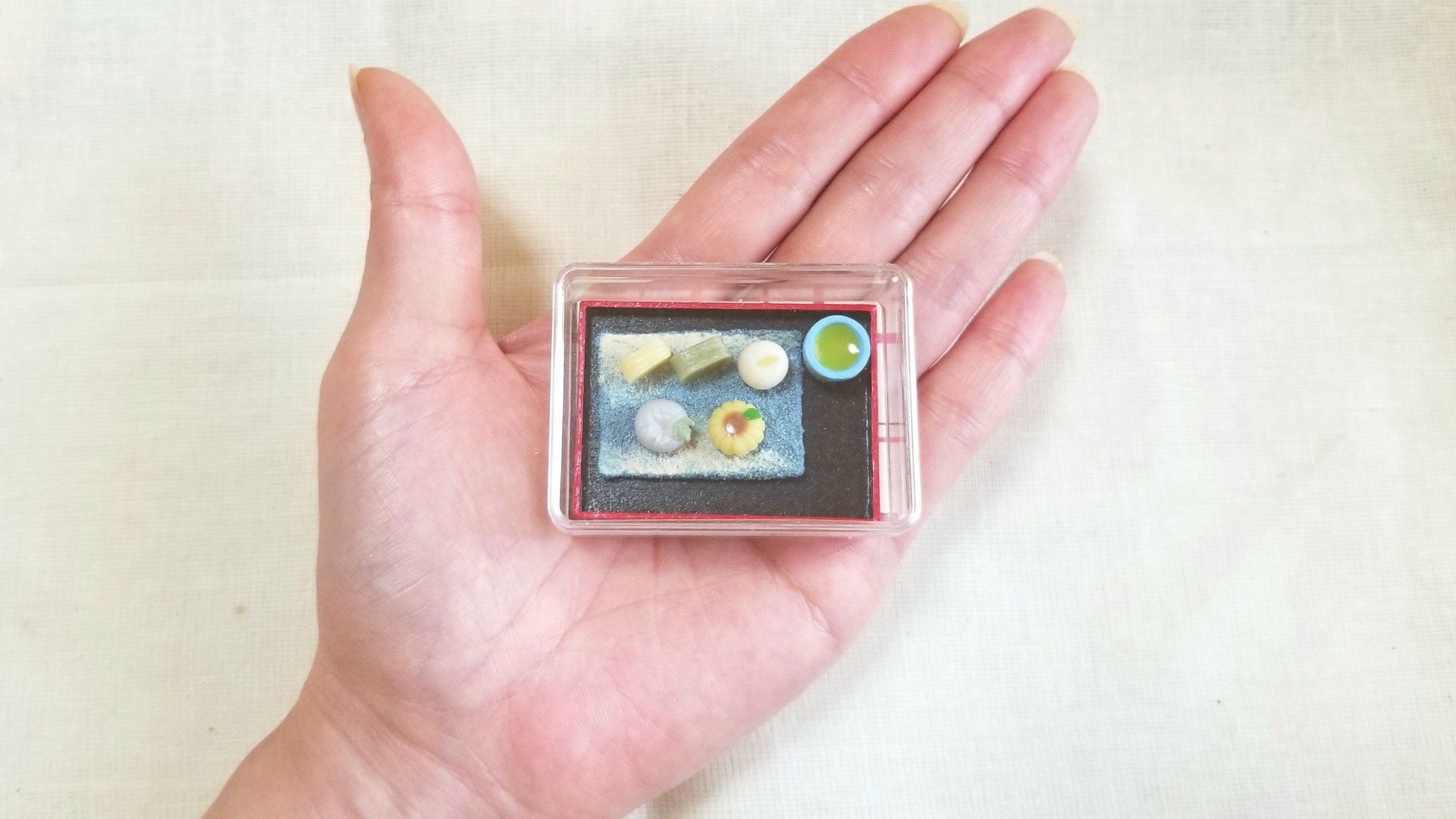 オビツろいど,ミニチュアフード,粘土,爽やかな和菓子,ドールハウス