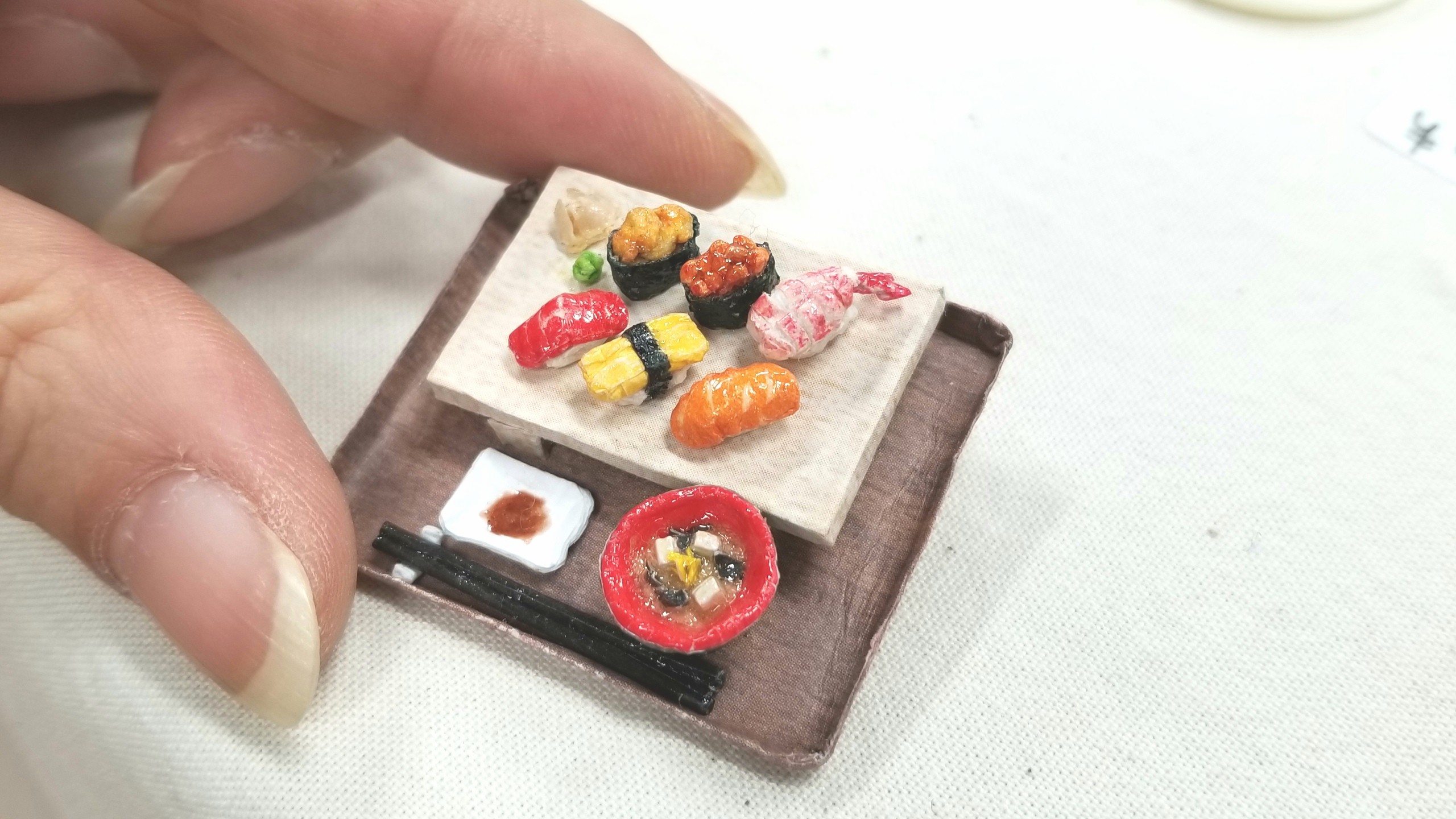 ペーパークラフト,折り紙,ミニチュアフード,握りお寿司,ハンドメイド