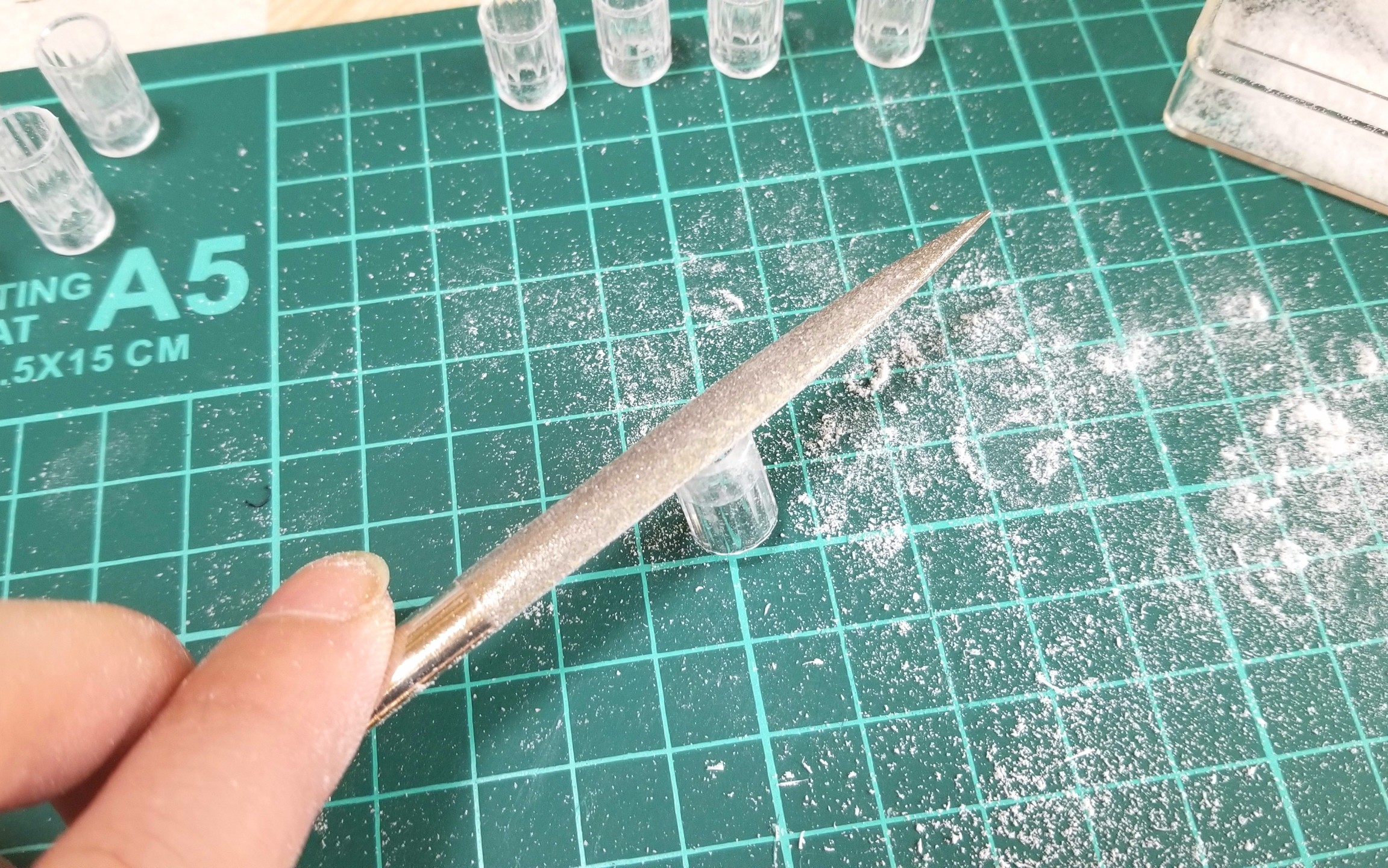 ミニチュアフード,グラス,コップ,作り方,UVレジン,樹脂粘土