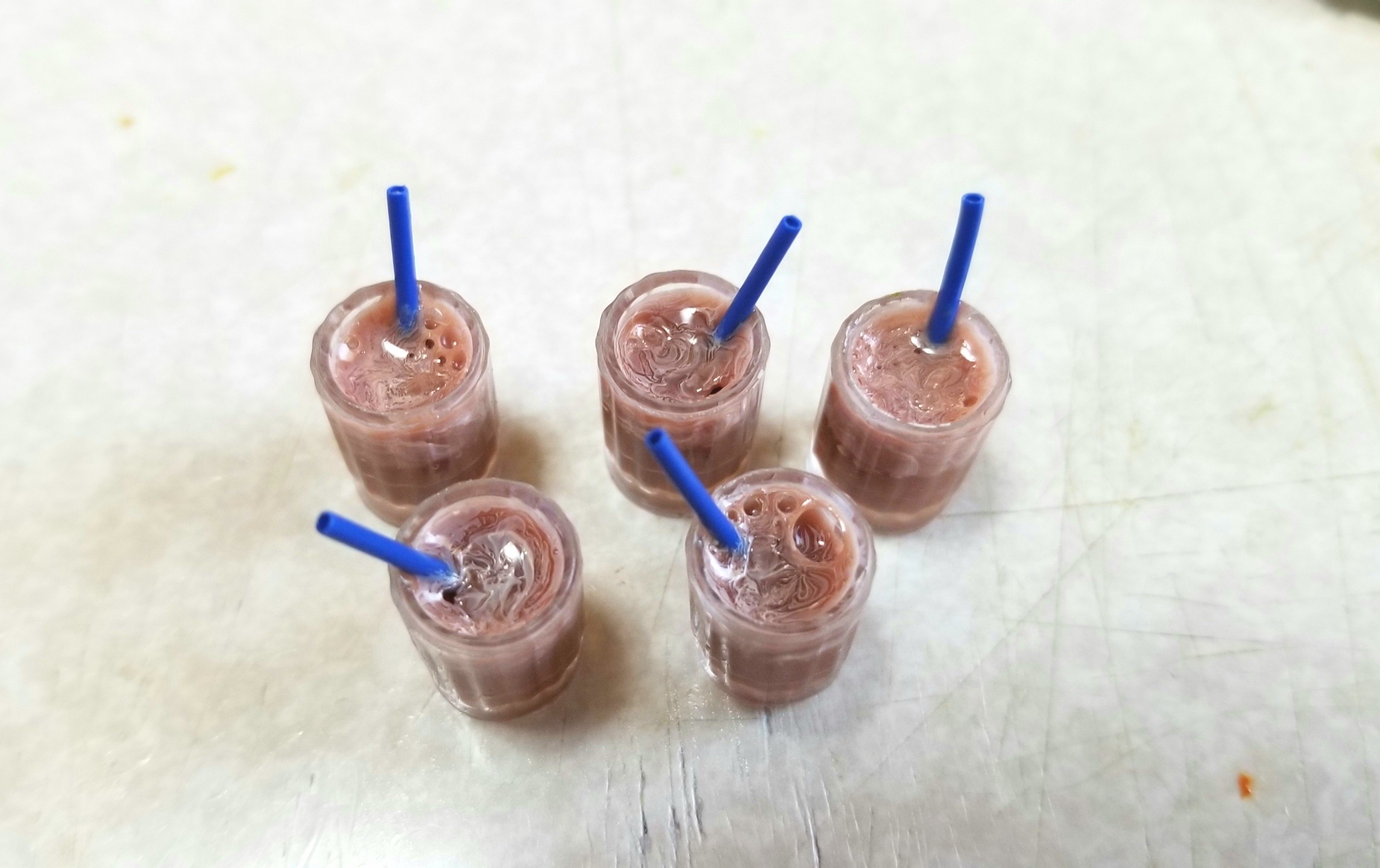 ミニチュア,レジン,飲み物,ジュース,ドリンクの作り方,ドールハウス