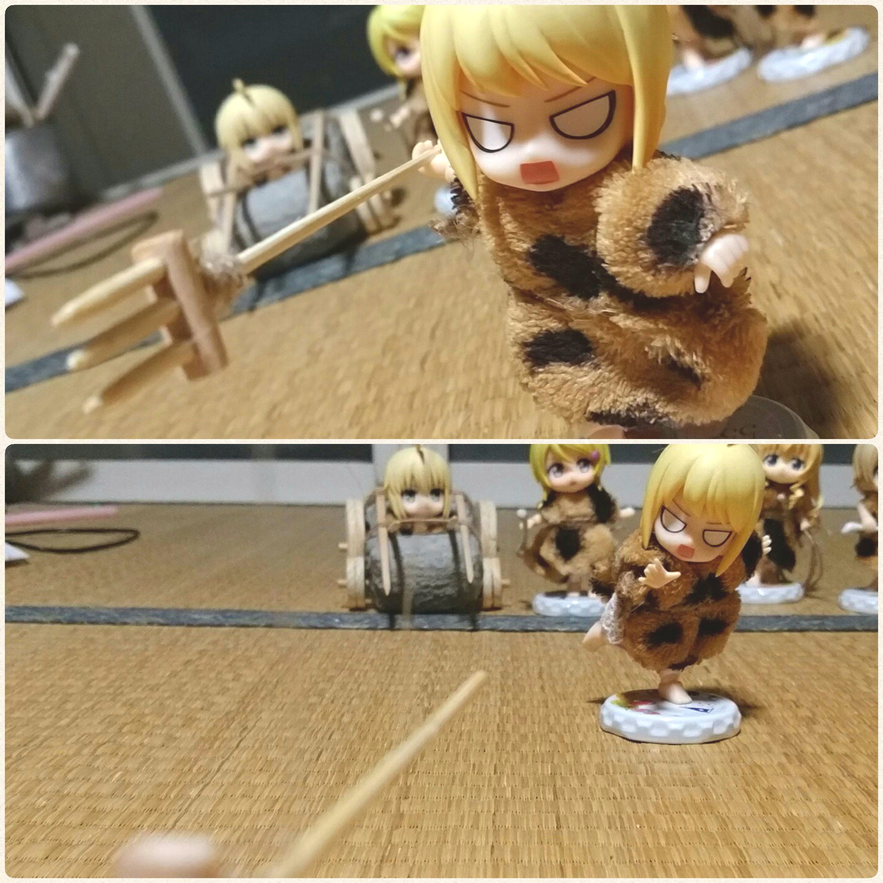 シェリー,可愛いキューポッシュ,ワニとの戦い,バトル,槍投げ,ドール