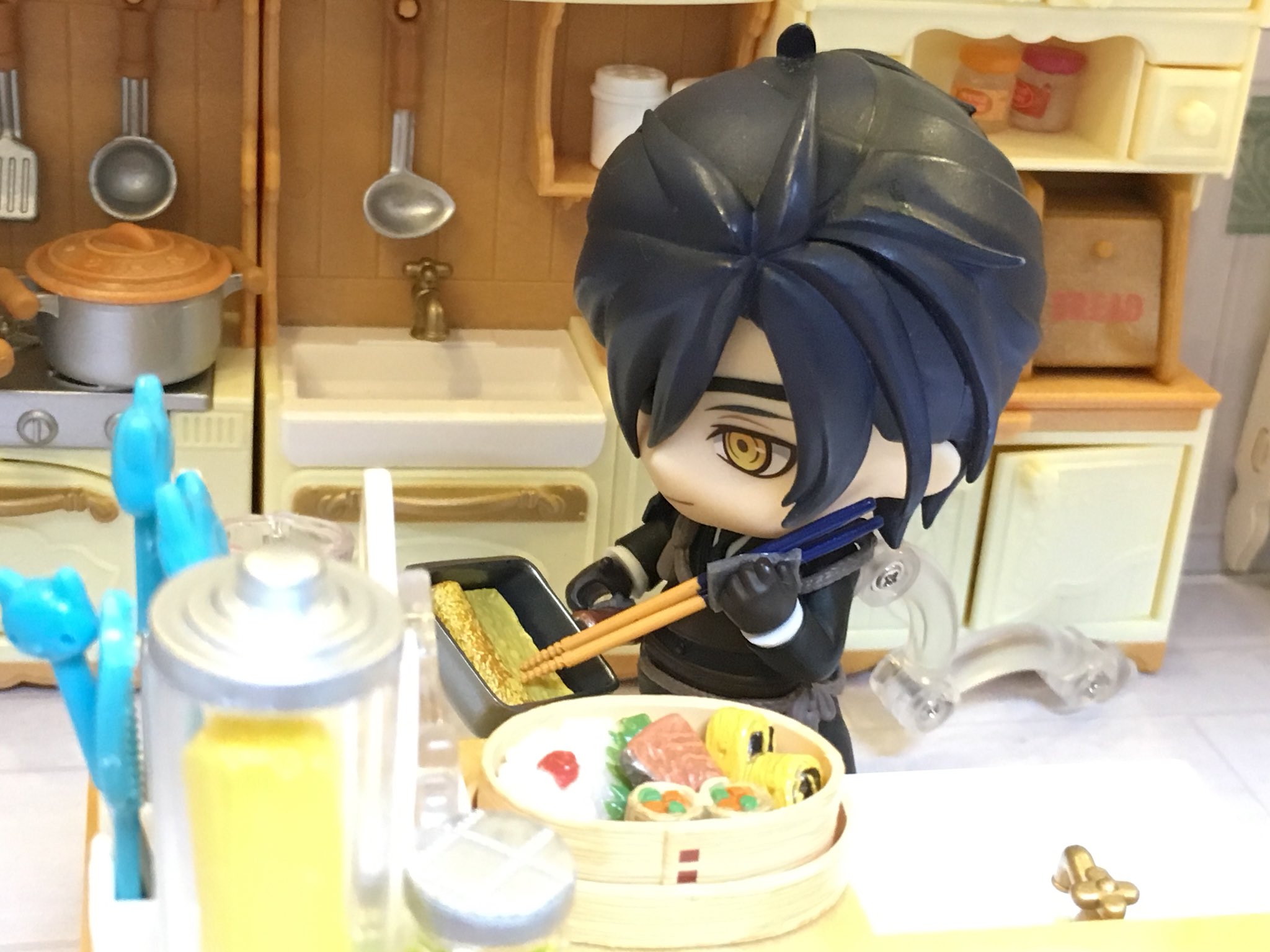 イケメン刀剣乱舞,ねんどろいど,燭台切光忠,キッチンでお弁当作り