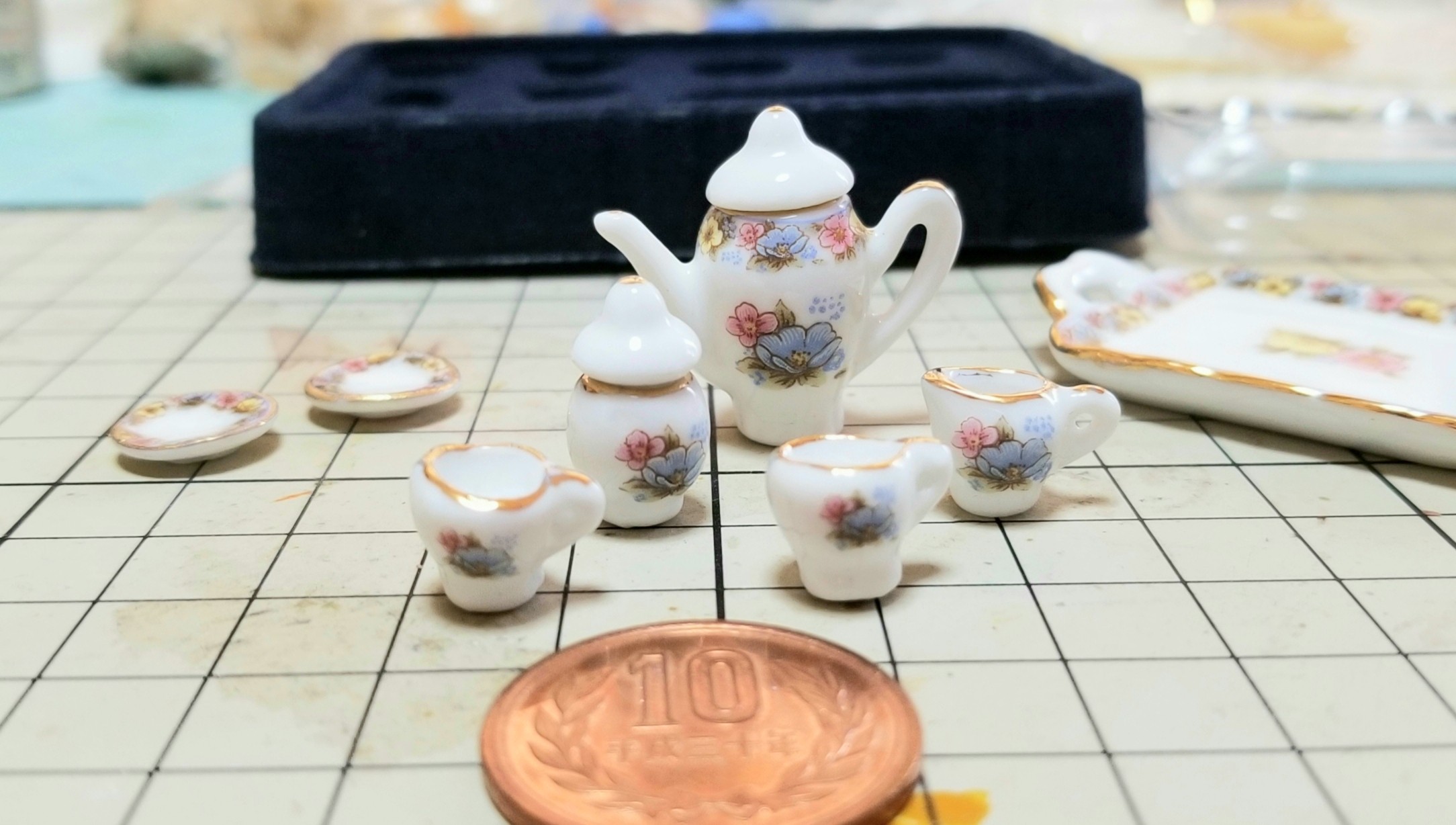 ミニチュアフードの作り方陶器のティーカップセットドール用品小物