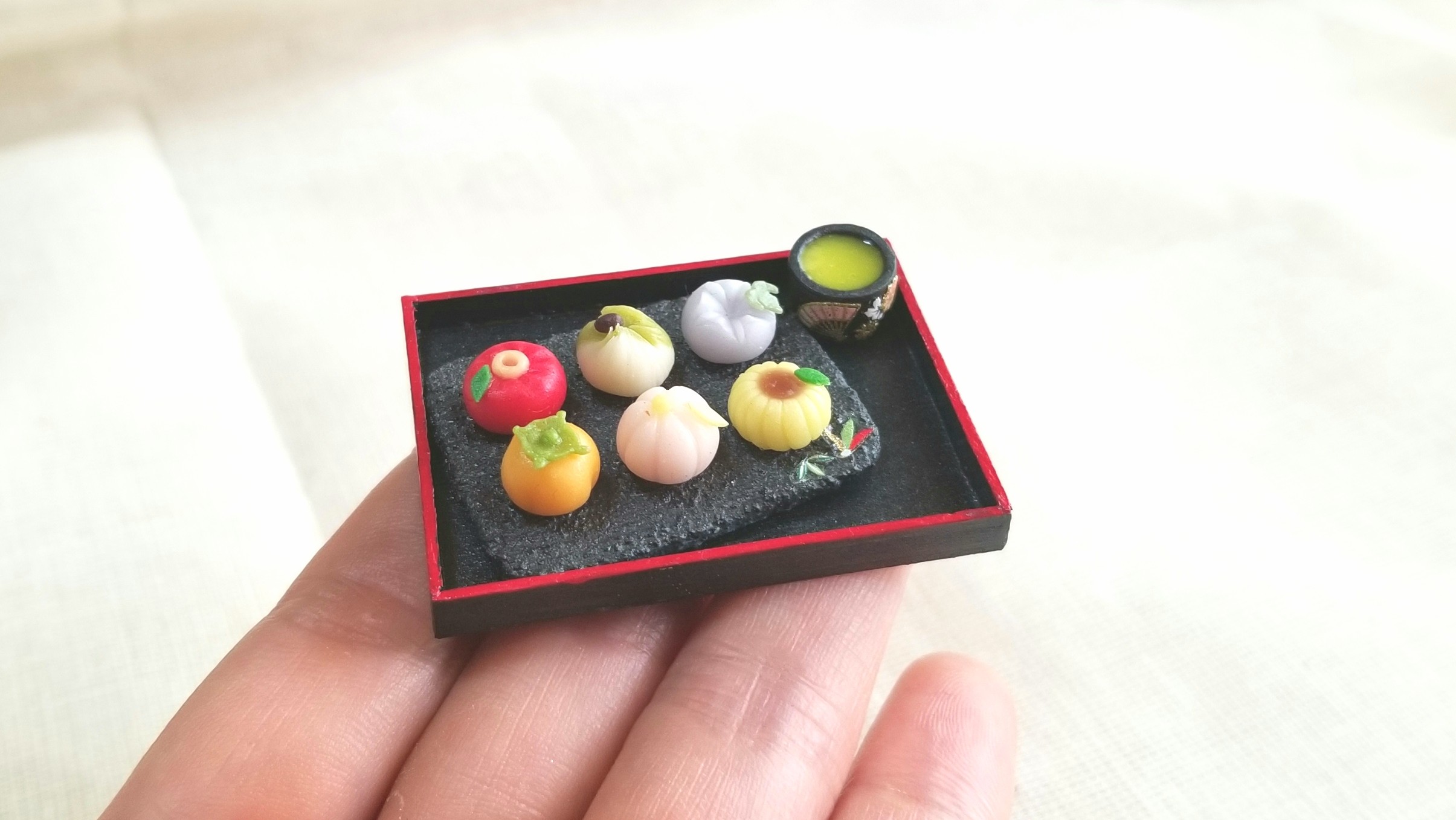 ミニチュア和菓子,樹脂粘土,かわいいドール小物,おもちゃ,おすすめ