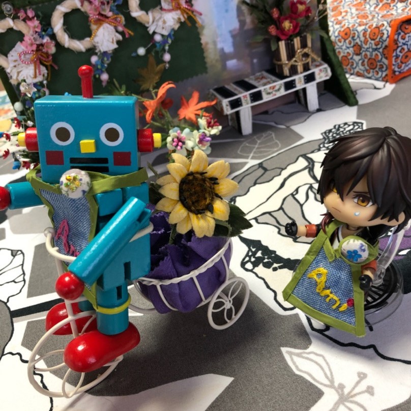 大俱利伽羅,ねんどろいど刀剣乱舞,ロボットと花屋,ドール小物