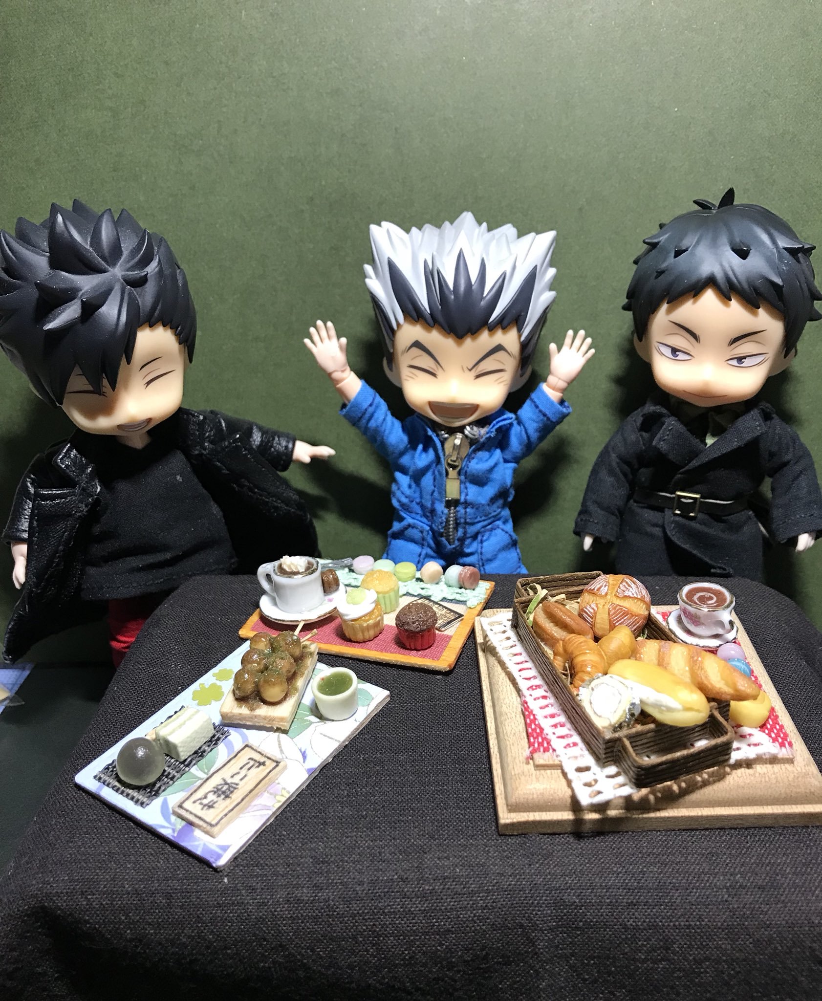 ミニチュアフード,ねんどろいど,オビツろいど,たこ焼き,パン,ドール
