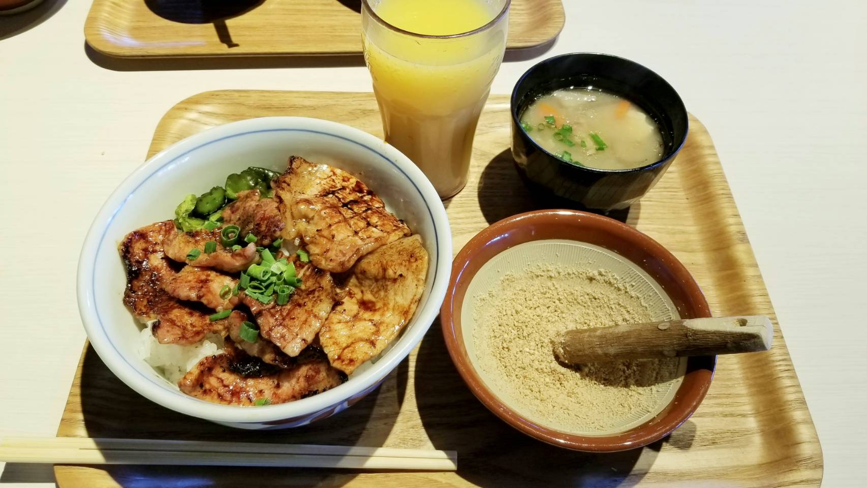 愛媛県松山市グルメおいしい豚丼マテラワンコインランチパスポート