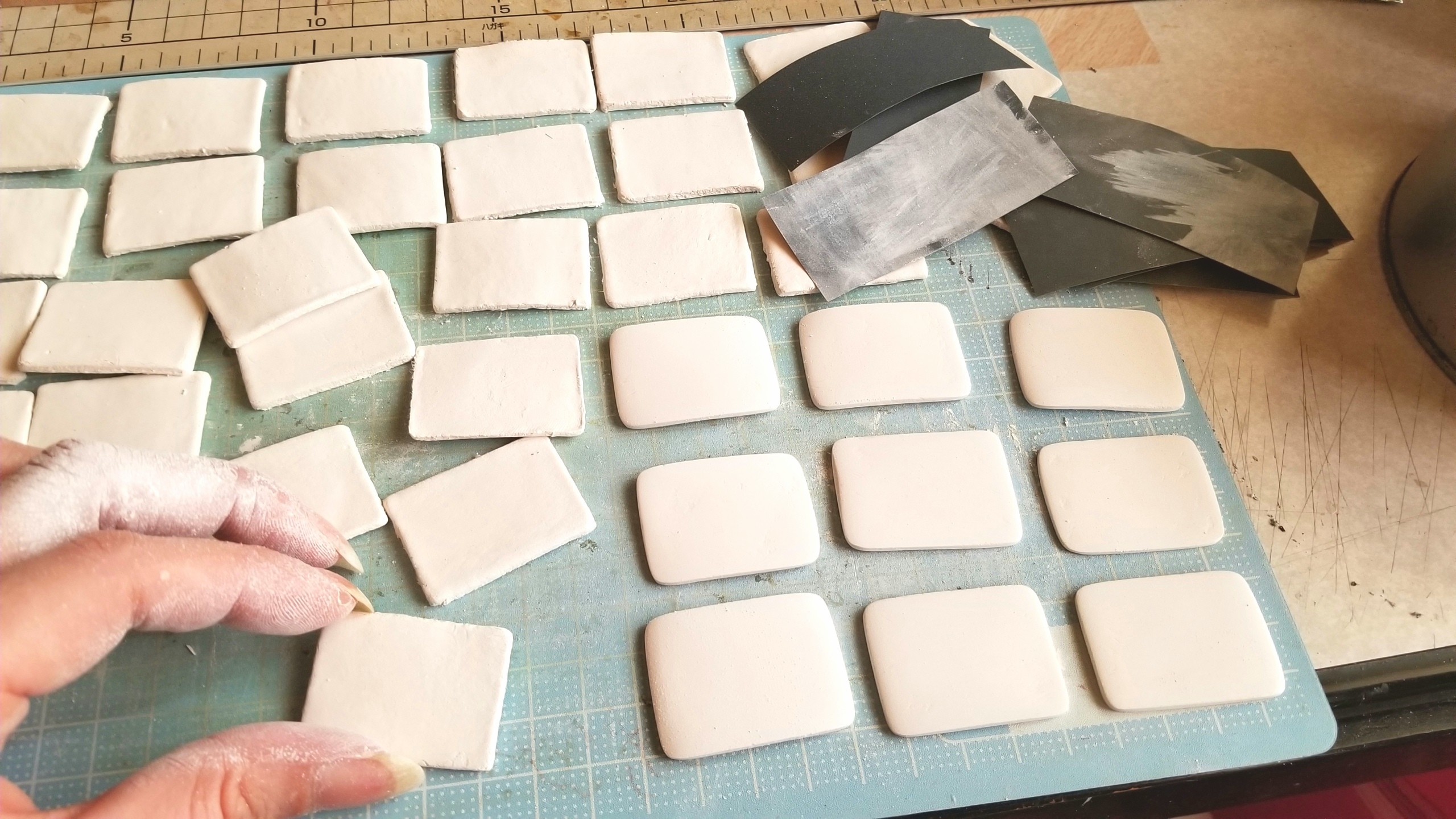 和菓子用の陶器風和食器,作り方,ミニチュアフード,お皿,ドールハウス