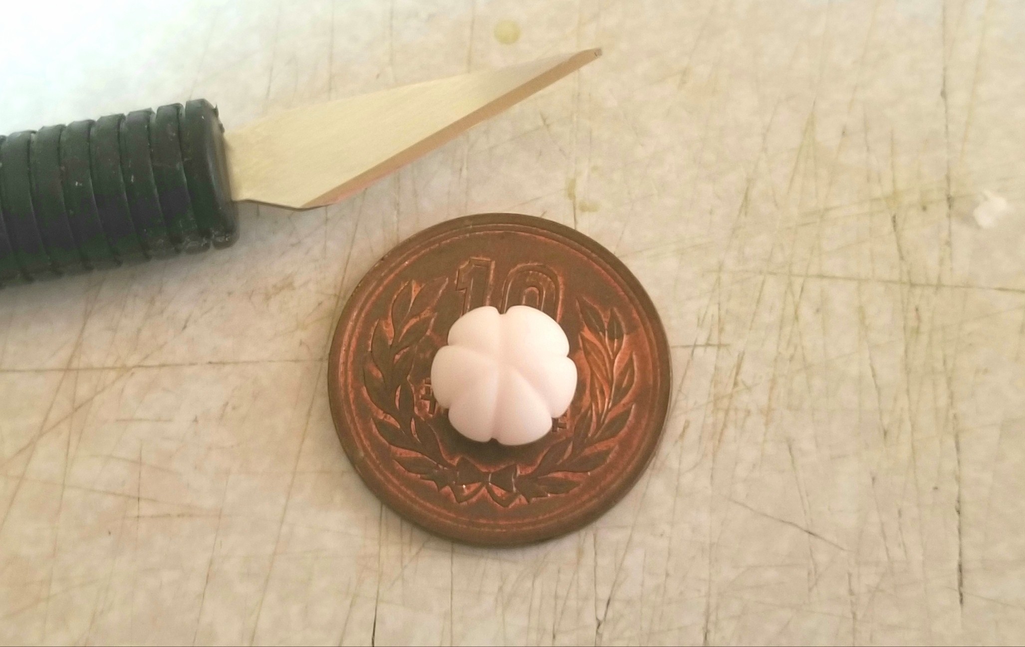 ミニチュアフード,和菓子,上菓子,作り方,樹脂粘土,ハンドメイド