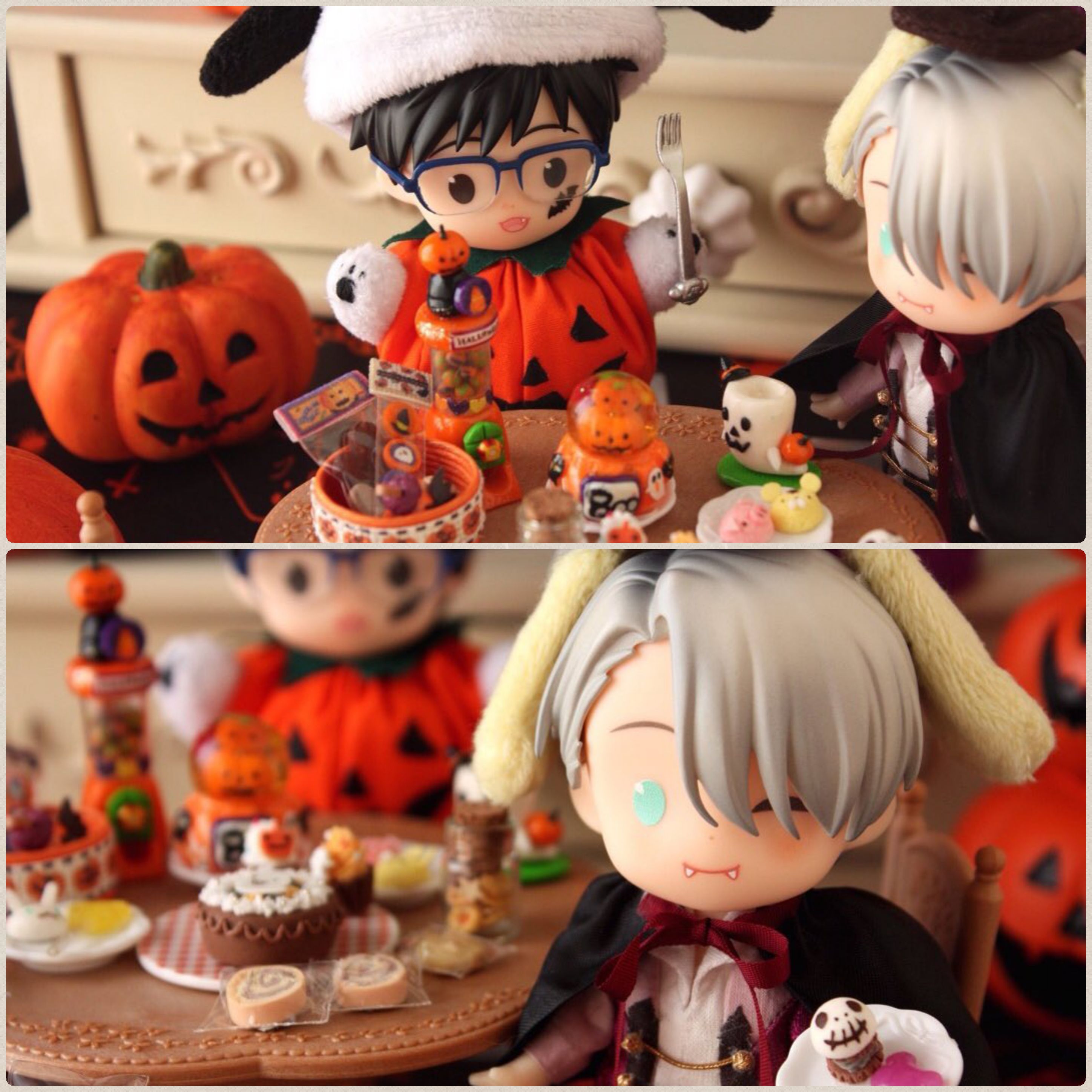 ハロウィン,オビツろいど勇利,お菓子いっぱい,楽しい,ドール遊び
