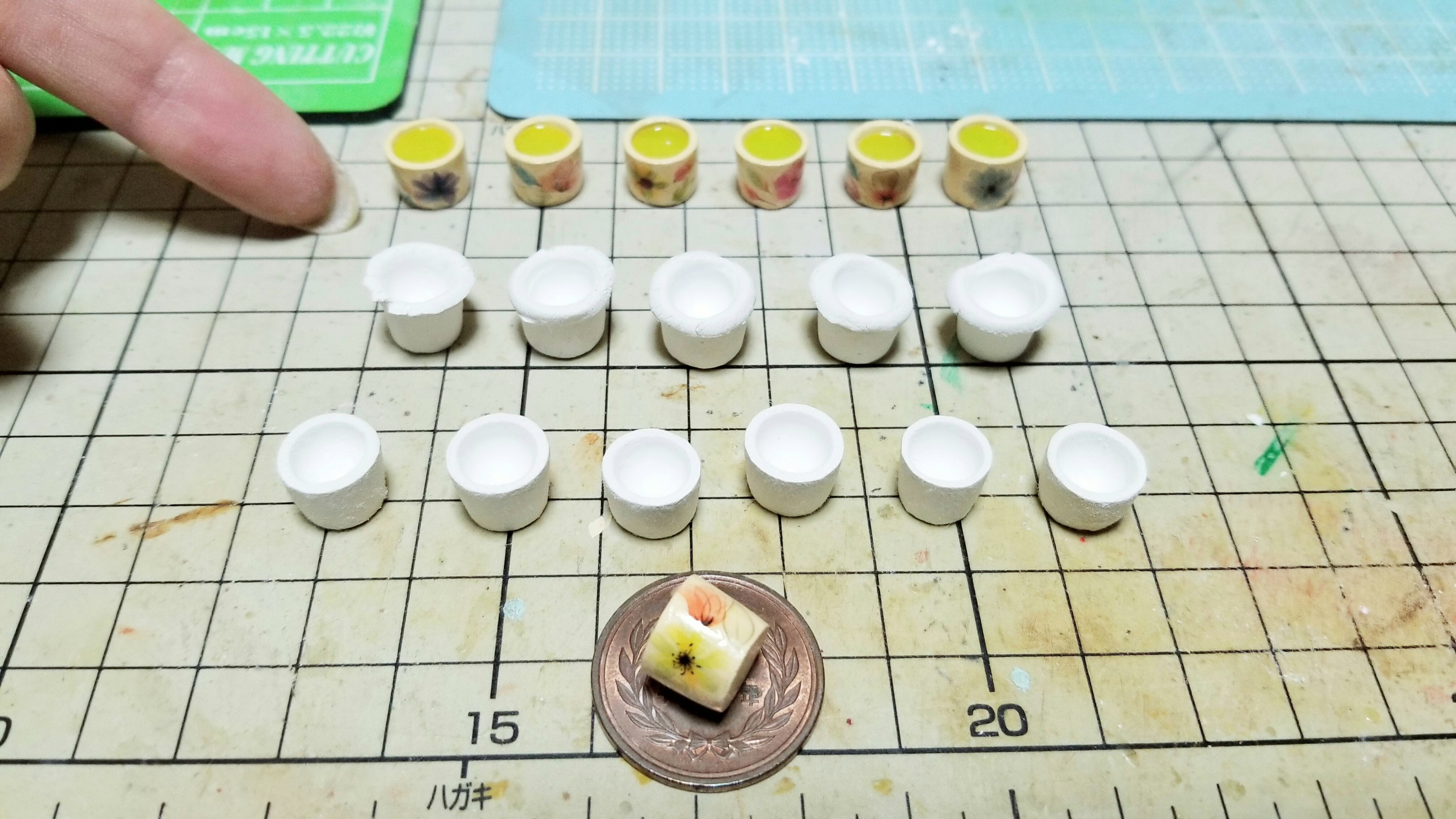 ミニチュアフード作り方楽しい時間可愛い綺麗にるお抹茶湯呑みコップ