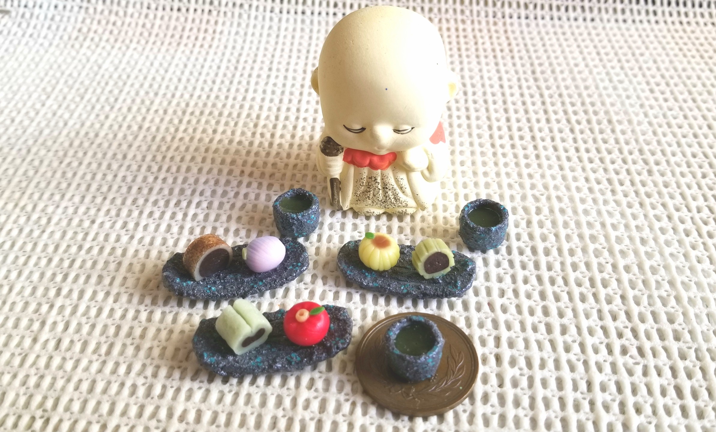 和菓子,美味,ミニチュア,ミニチュアフード,樹脂粘土,フェイクフード
