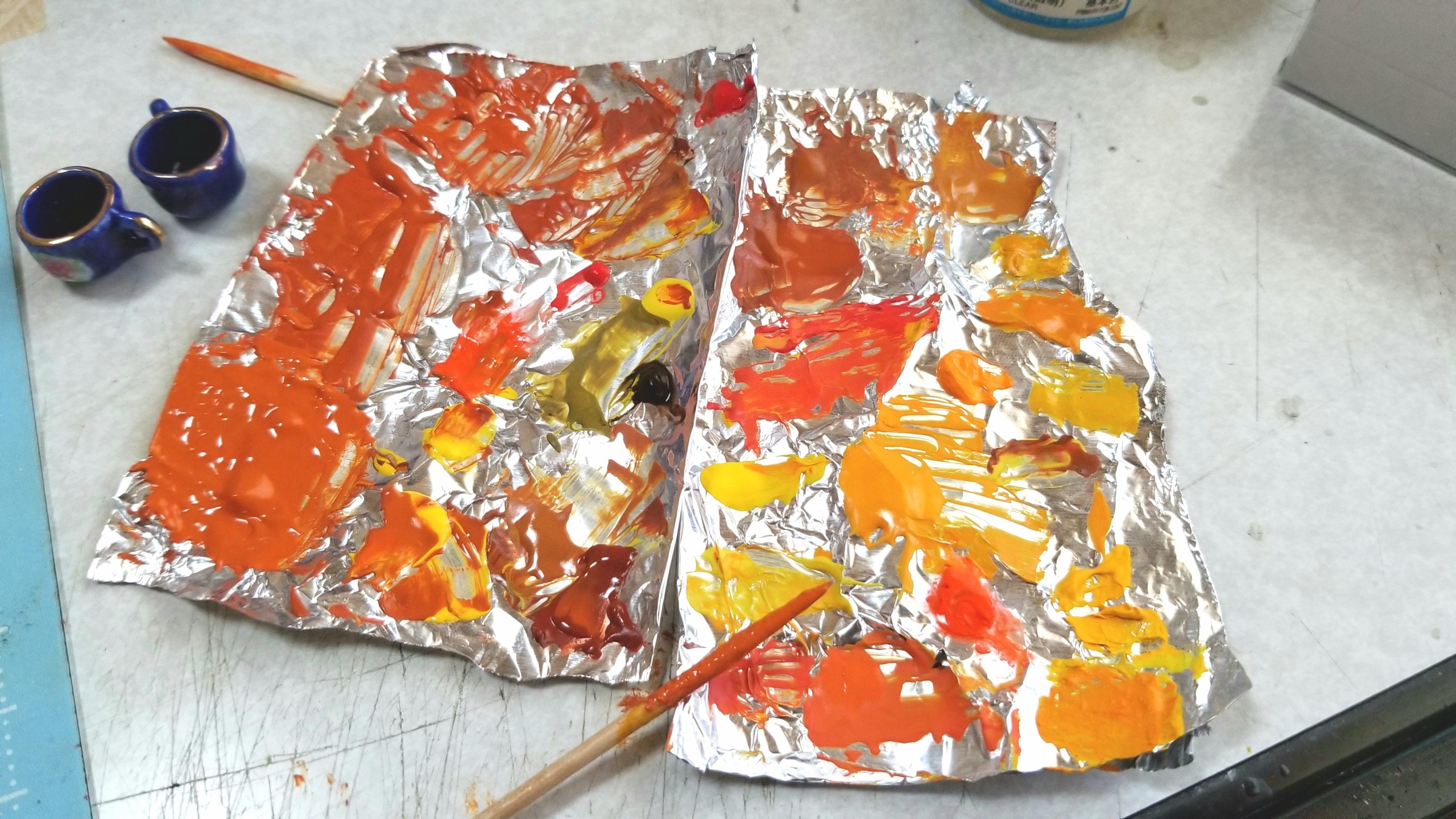 ミニチュアフード,紅茶,作り方,研究,着色,UVレジン,ドールハウス