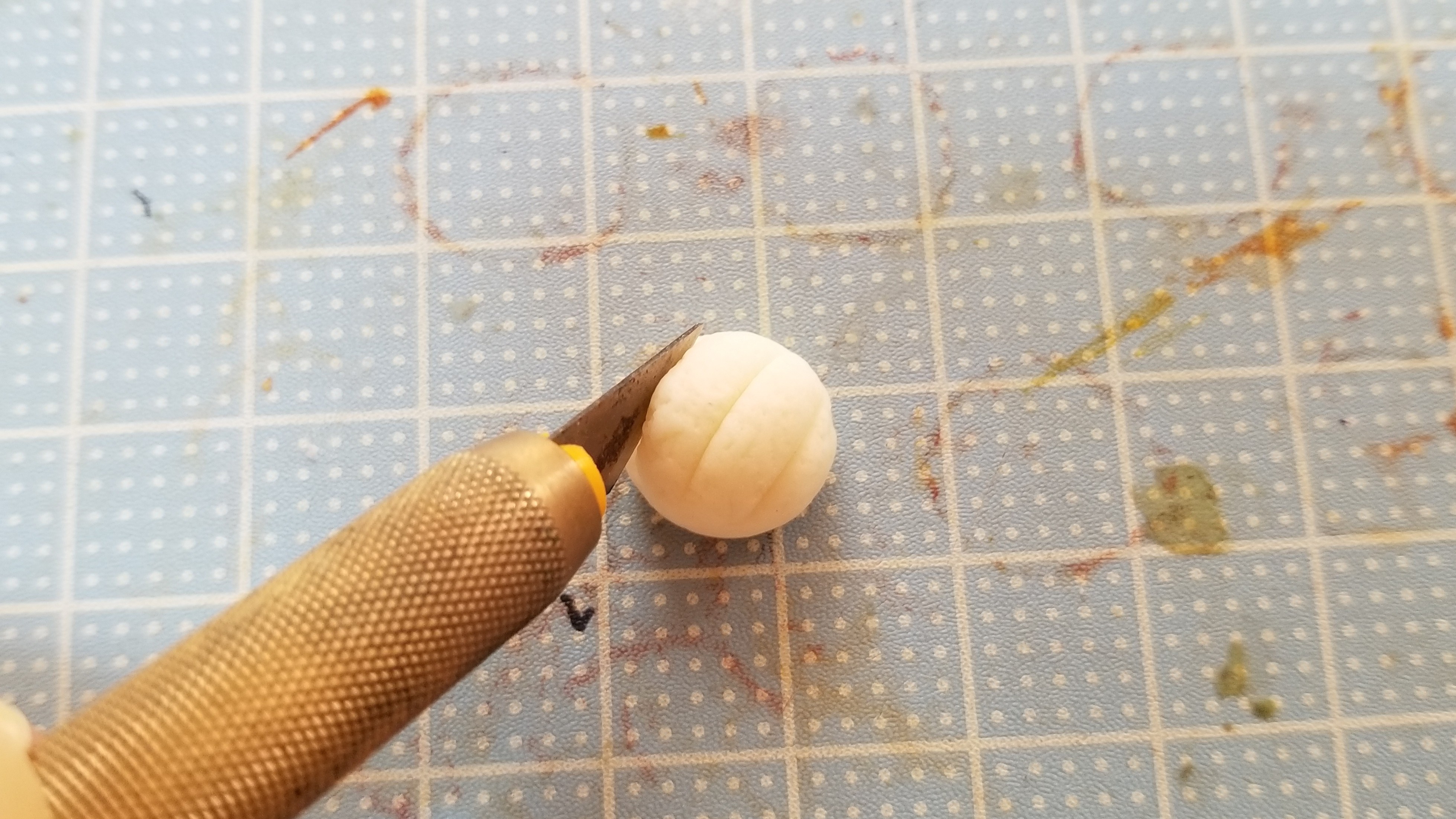 ミニチュアフードメロンパンの作り方樹脂粘土フェイクフードブログ
