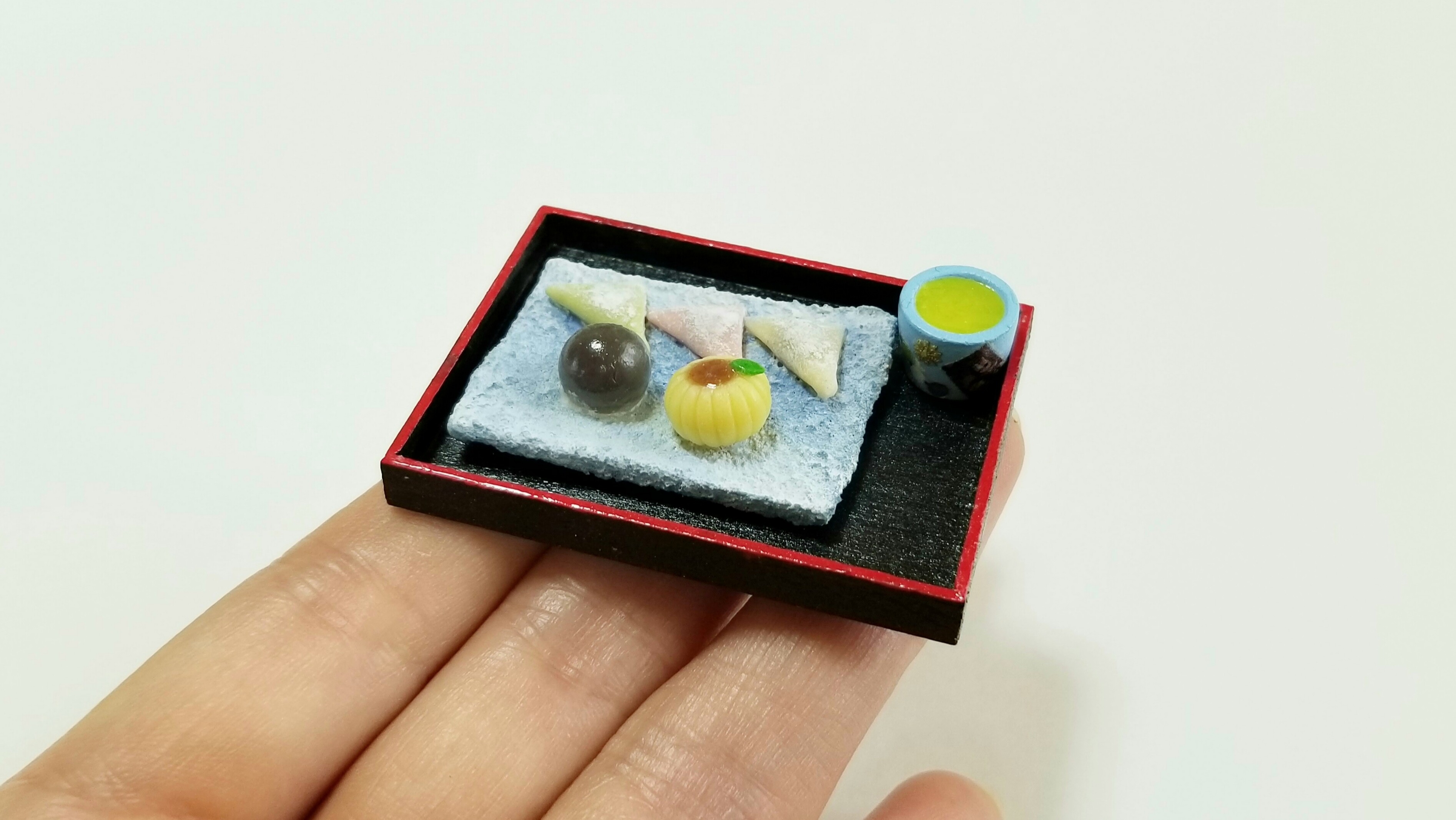 ミニチュアフードかわいいおすすめ和菓子樹脂粘土アート作品手作り