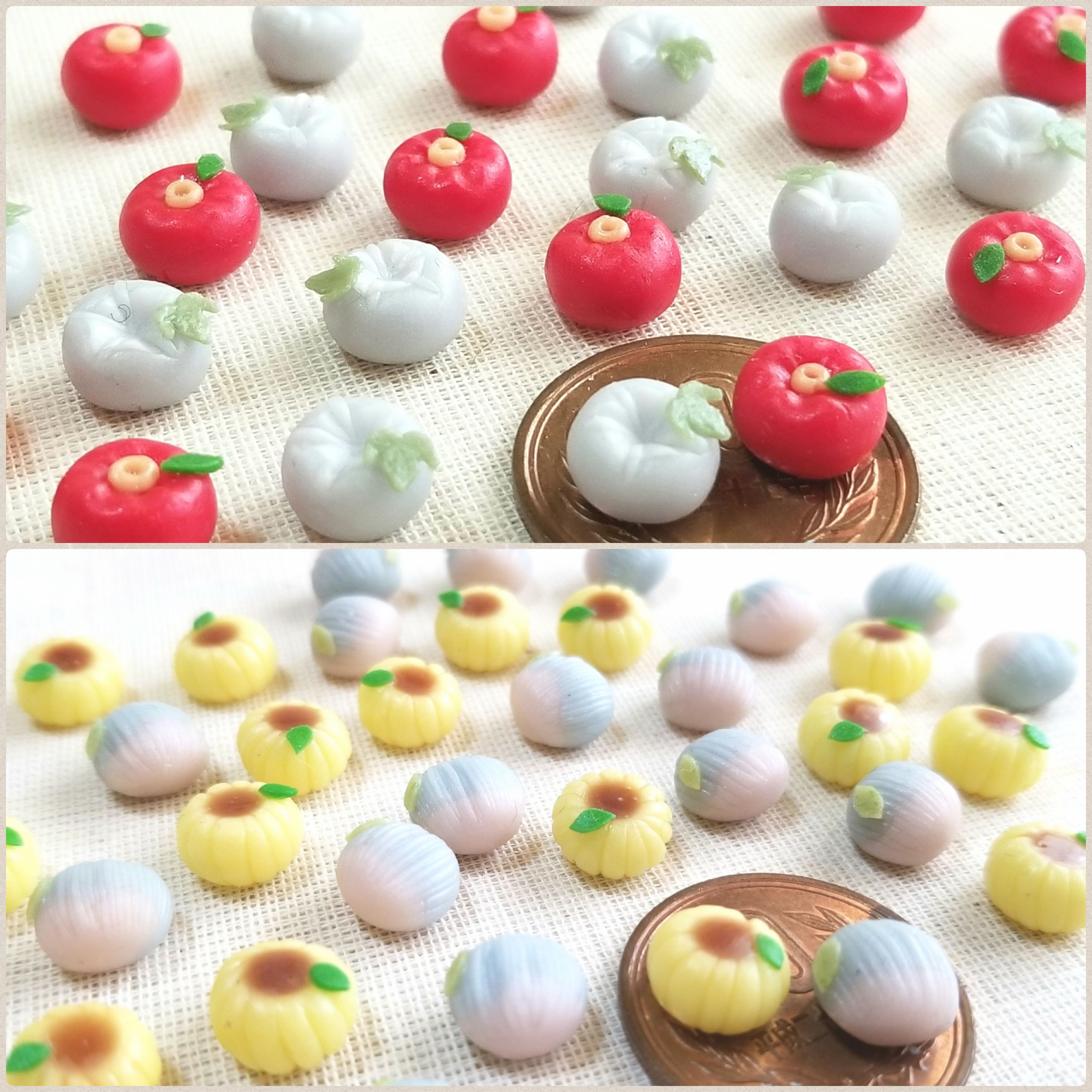 和菓子好き,生菓子,大好物,美味しそう,粘土細工,ミニチュア,可愛い