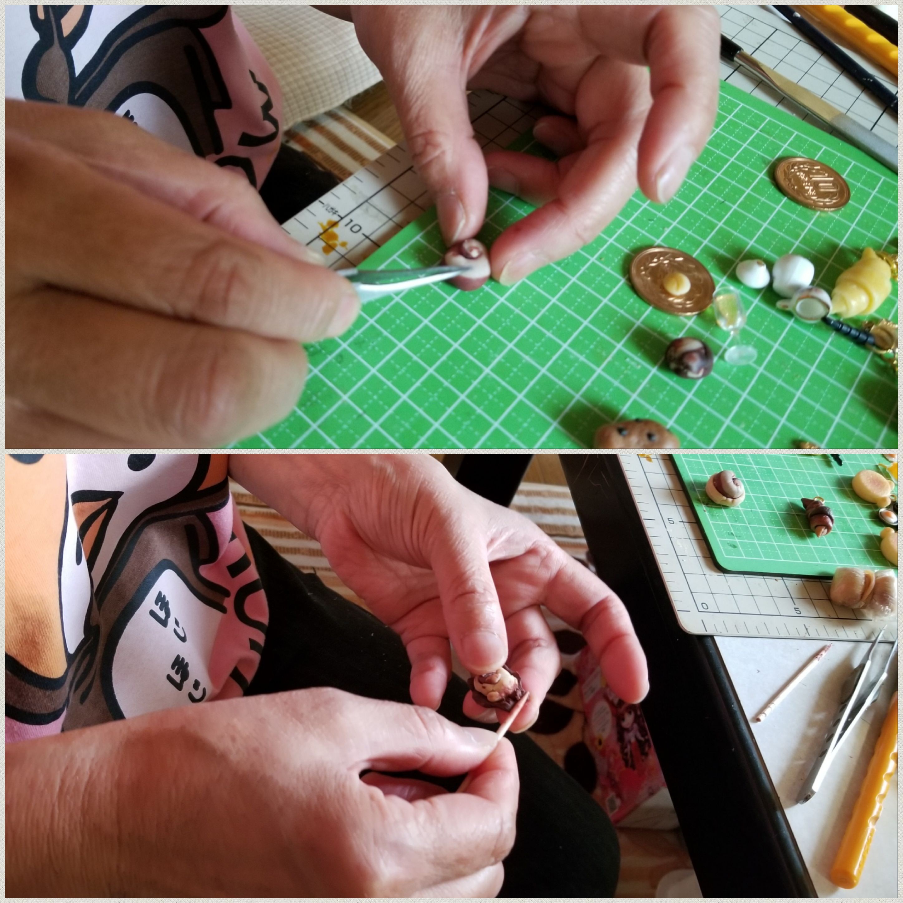 おば一生懸命やるミニチュア手作りする楽しいドハマりハンドメイド