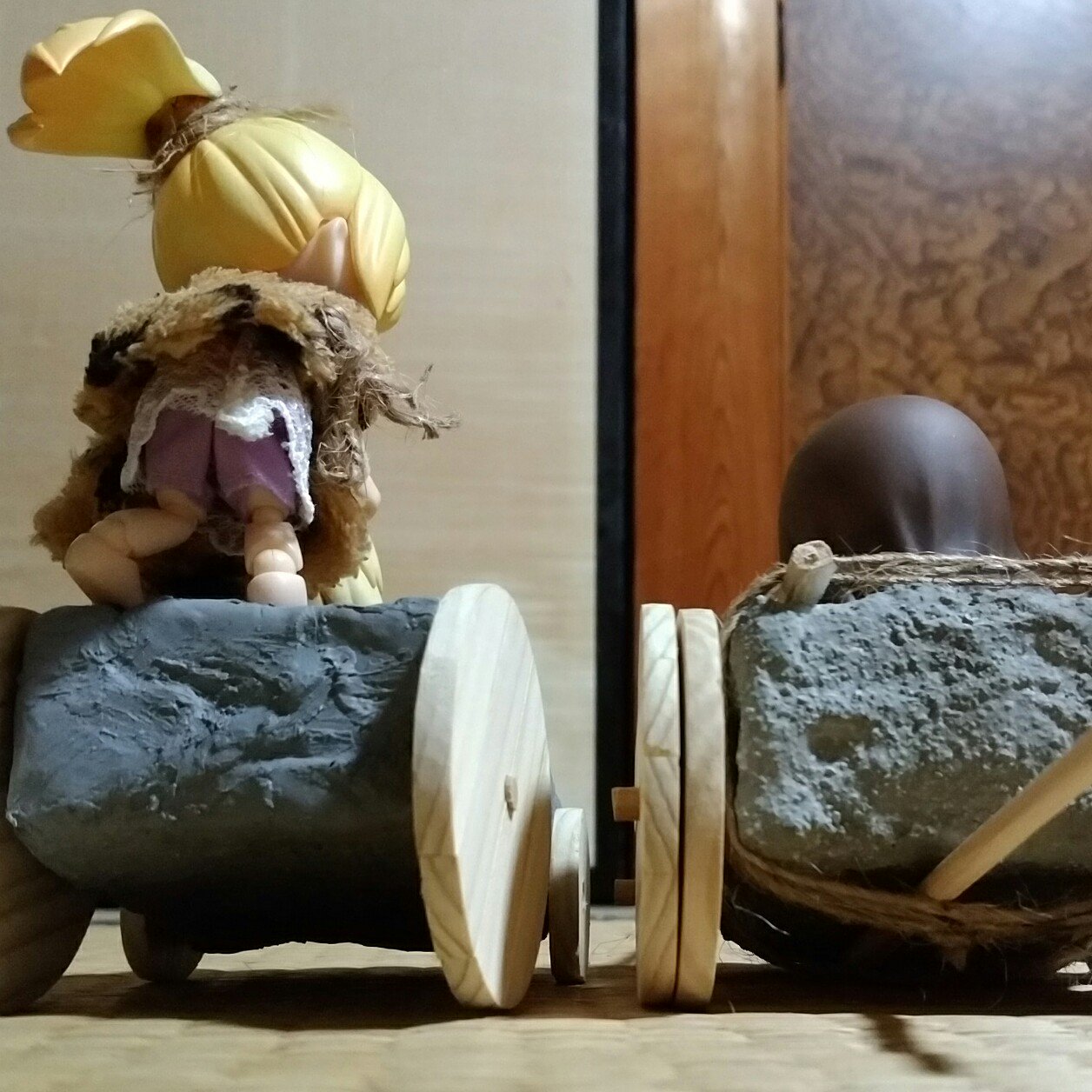 キューポッシュ,カーチェイス原始人,ネタ群居ドール流行人形おもちゃ