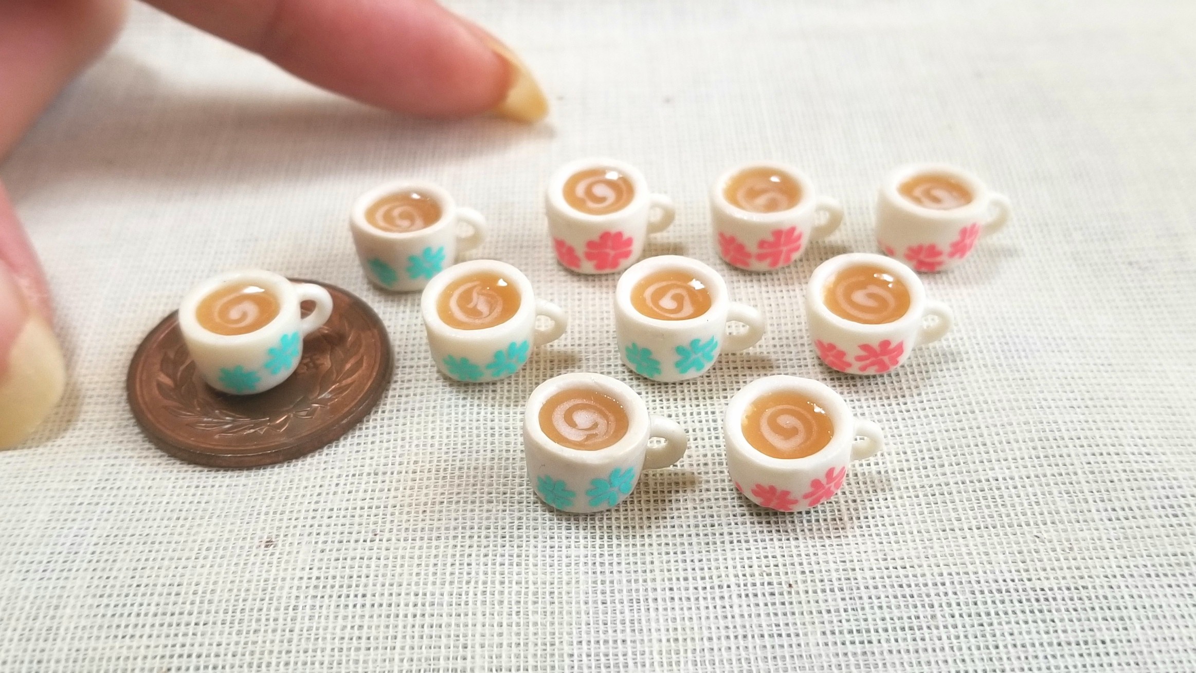 ドリンク,ジュース,ミルクティー,ミニチュアフード,樹脂粘土,ミンネ
