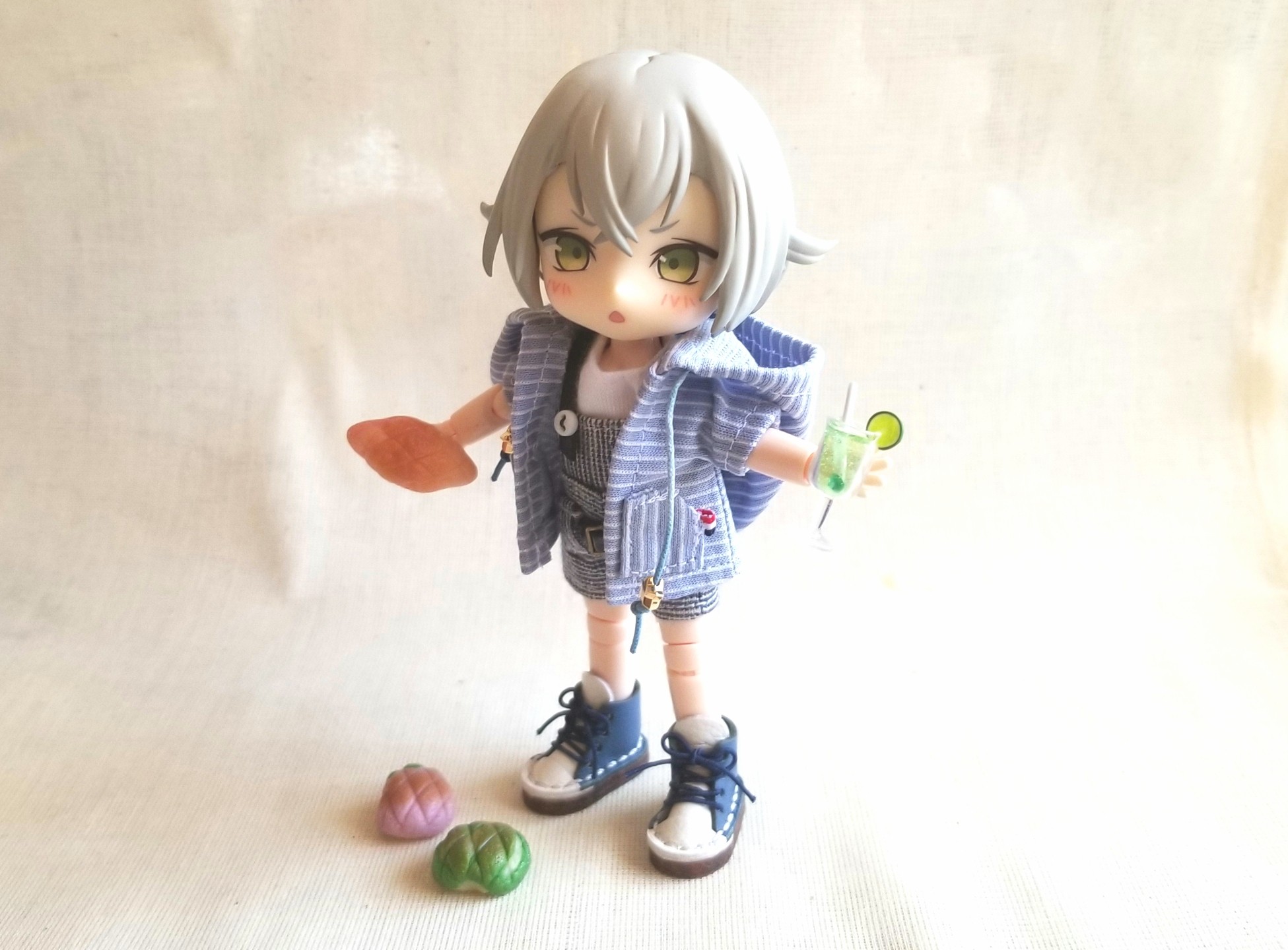 オビツろいど刀剣男士,蛍丸,とうらぶオビツ,ミニチュアフード,ドール
