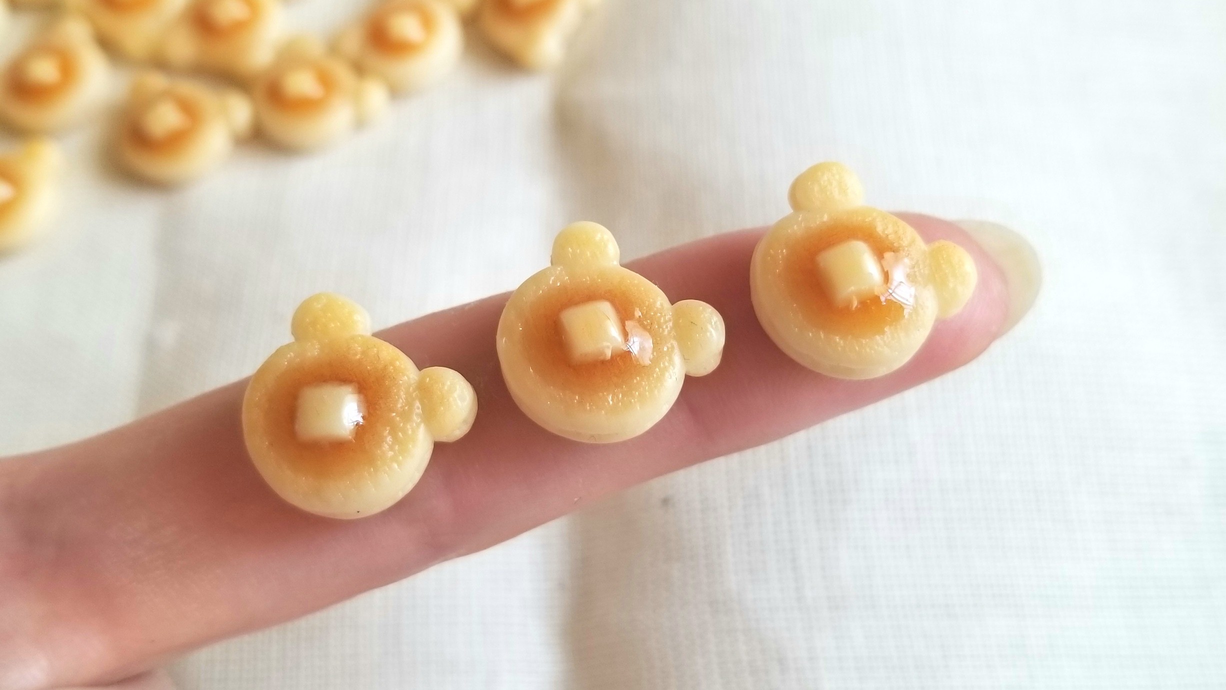 ミニチュア,くまちゃんホットケーキ,ミンネで販売中,ドール用小物