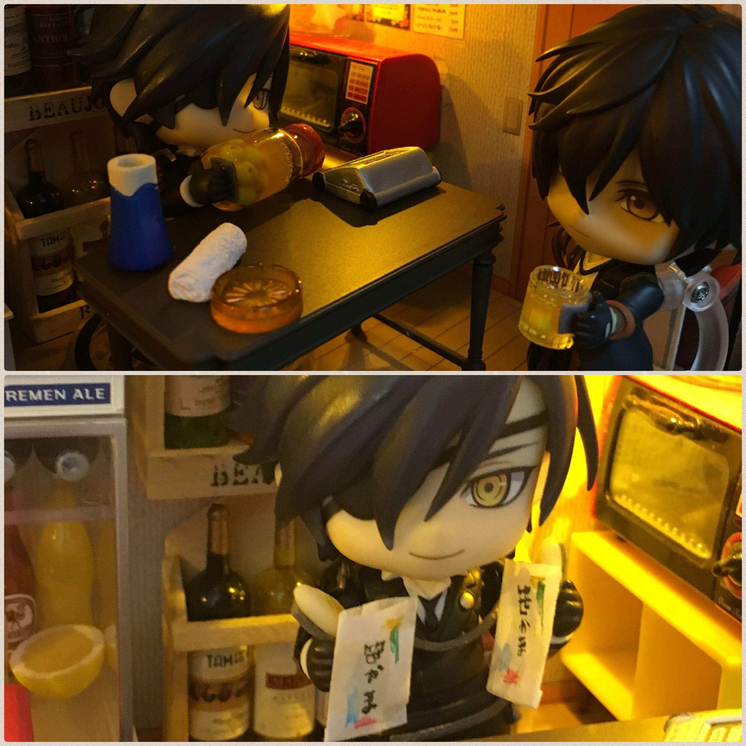刀剣乱舞,ねんどろいど,燭台切光忠,大倶利伽羅,スナックで接客料理