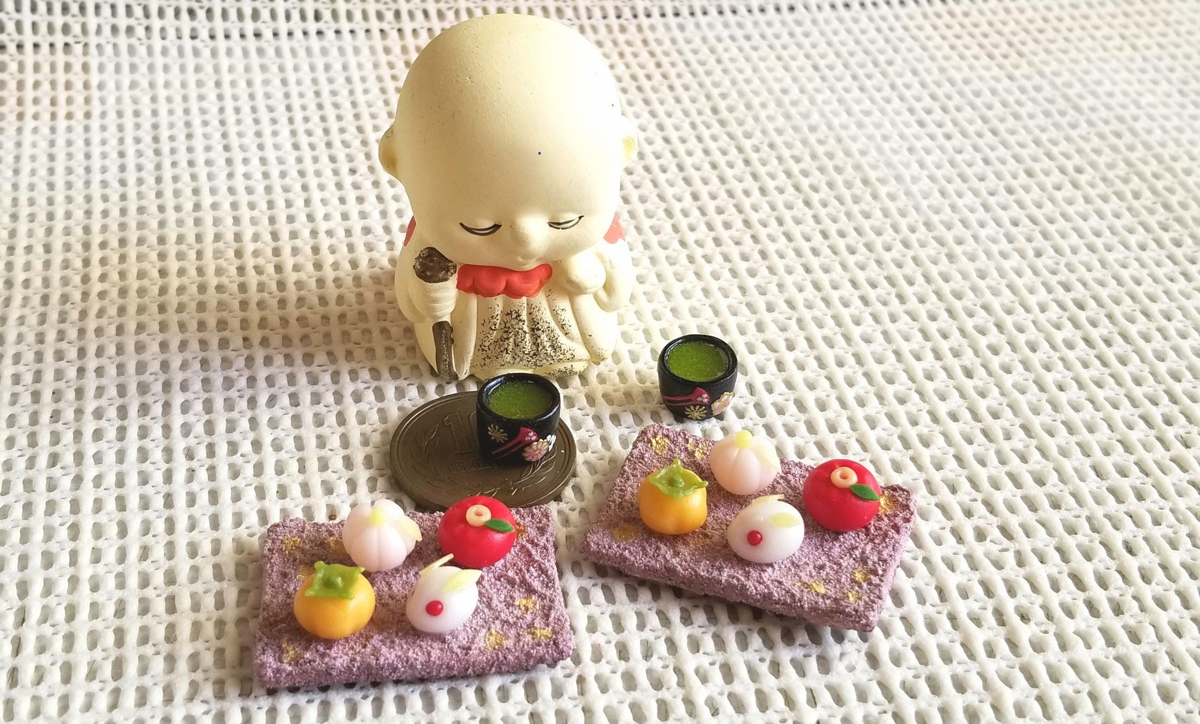 和菓子,ドール,ミニチュア,ミニチュアフード,樹脂粘土,オビツ11
