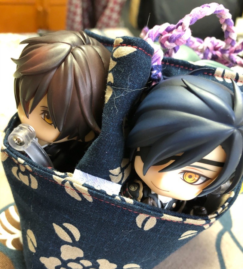 燭台切光忠,ねんどろいど刀剣男士,ハンドメイド布かばんでお出かけ