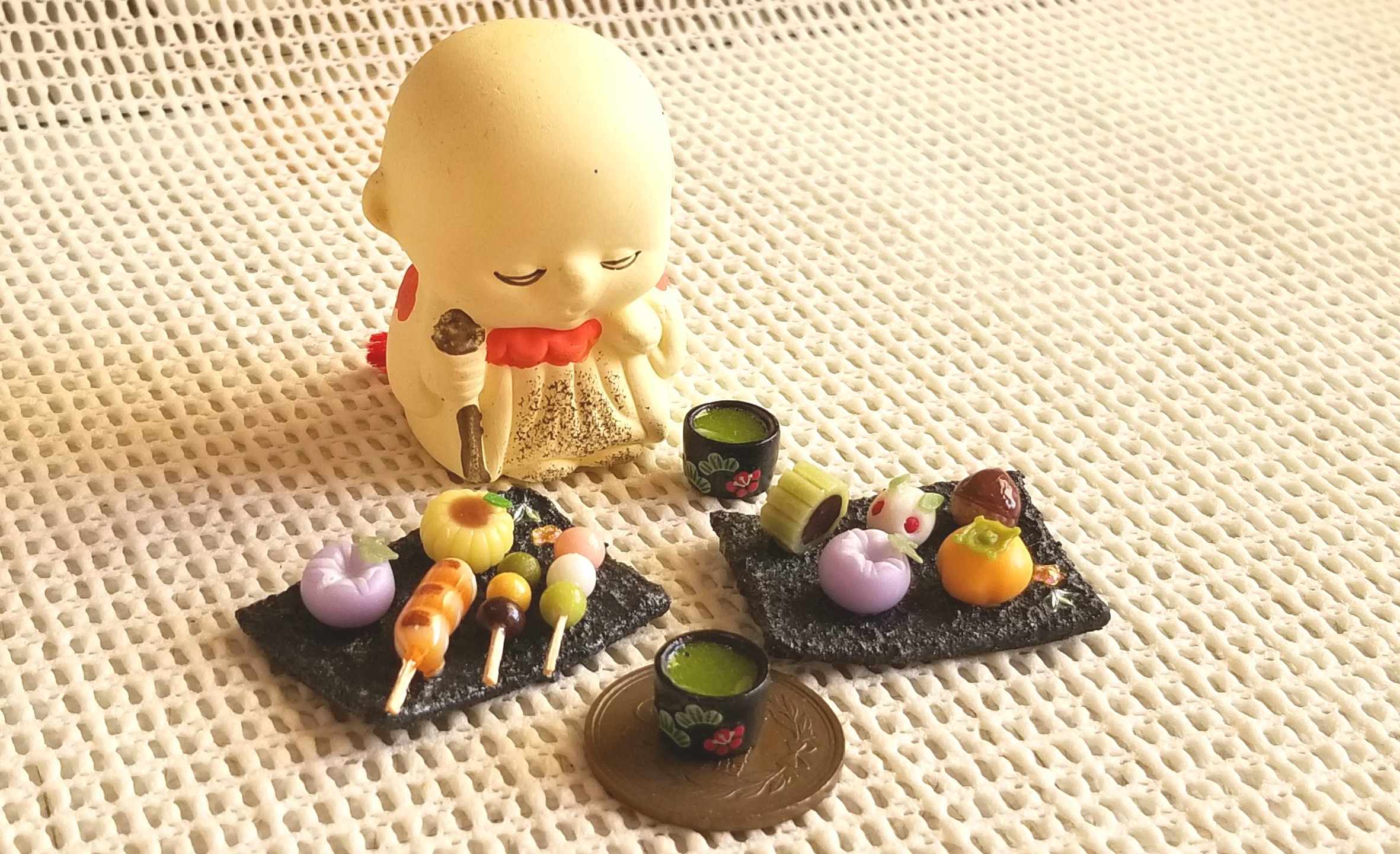 和菓子,食品,ミニチュア,ミニチュアフード,樹脂粘土,フェイクフード