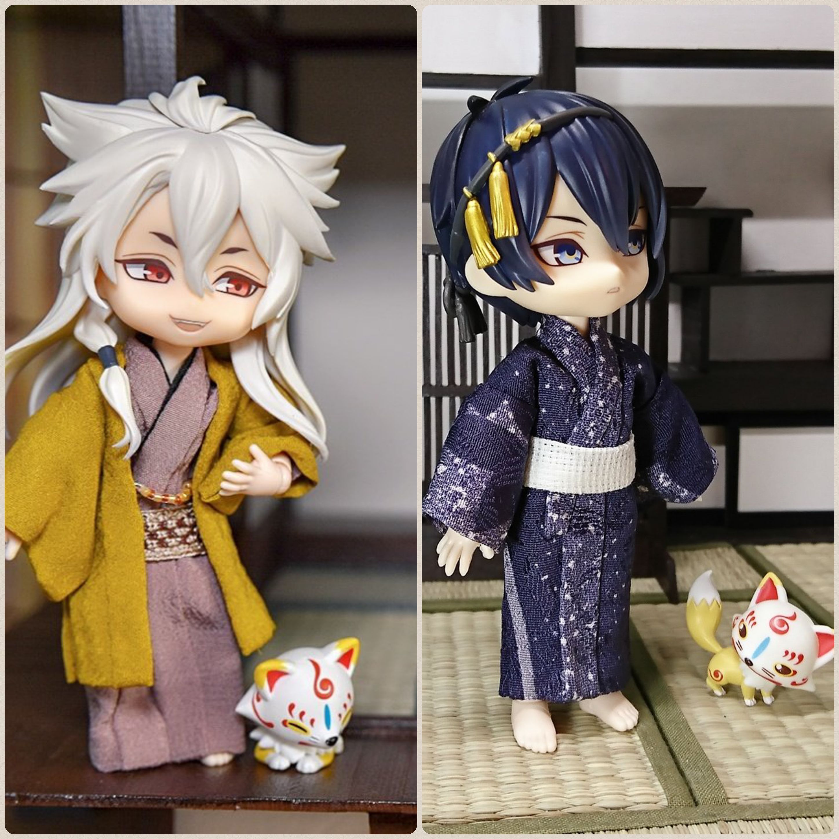 小狐丸,三日月宗近,刀剣乱舞onlinゲーム,キャラクター,オビツろいど