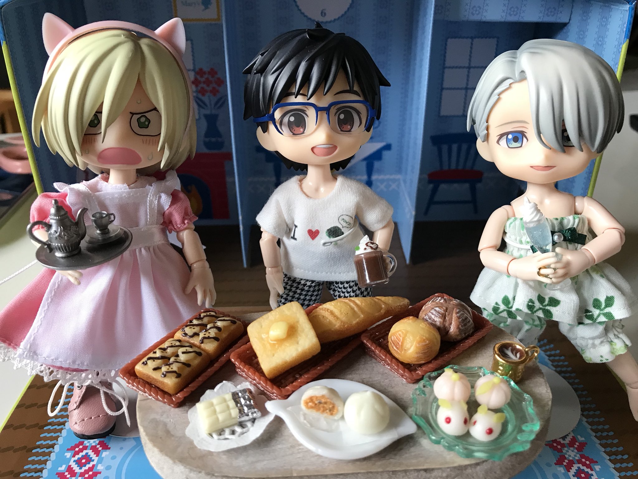 勇利,ヴィクトル,ミニチュアフード,ねんどろいど,オビツ,パン,ユリオ
