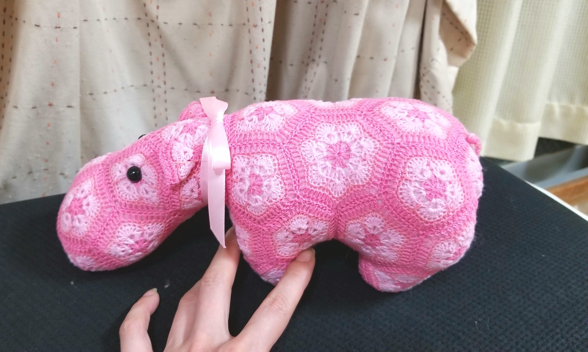 あみぐるみ, カバ, ハンドメイド