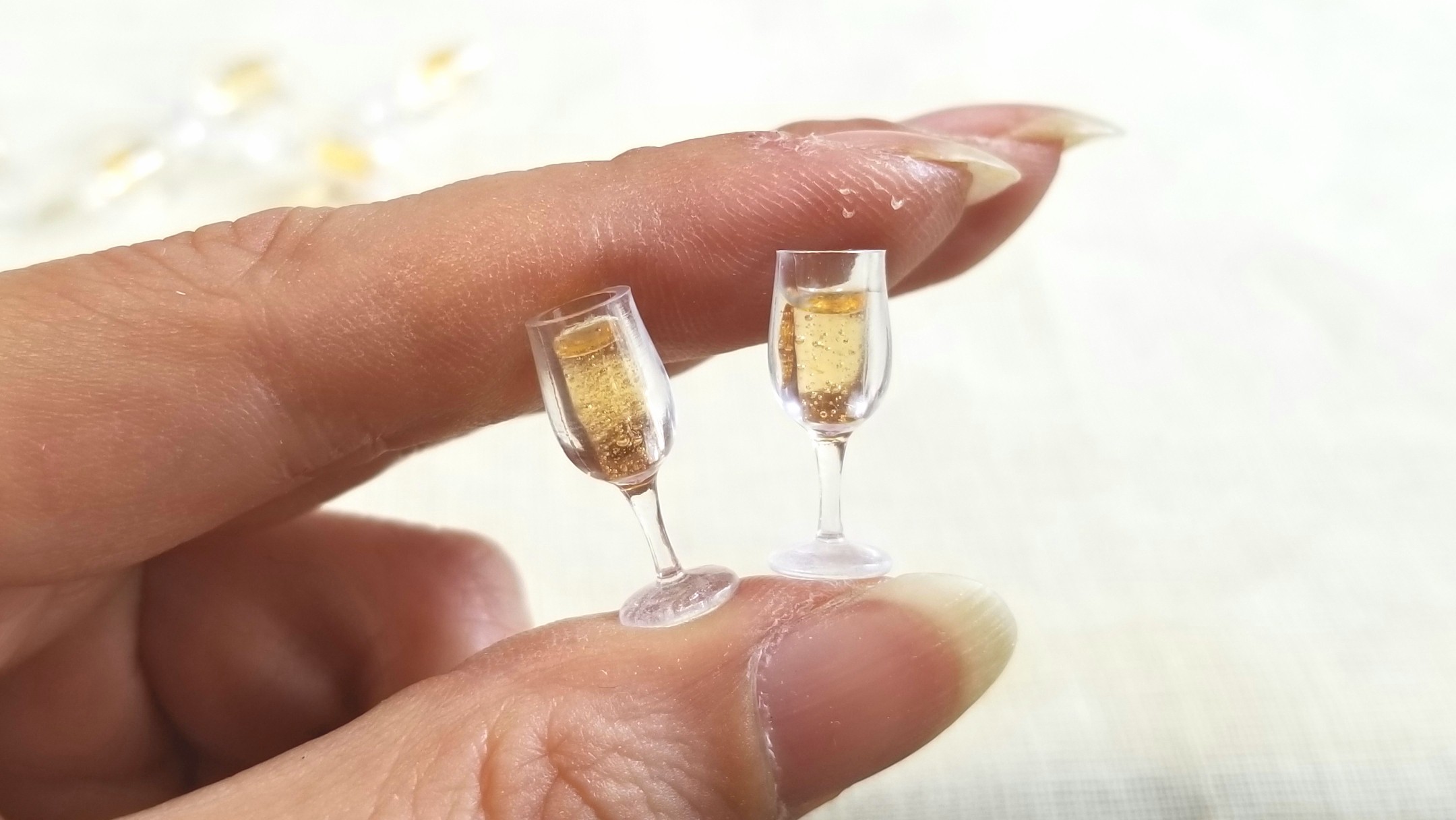 ミニチュアフードドリンクワインシャンパンドール用品小物ミンネ販売