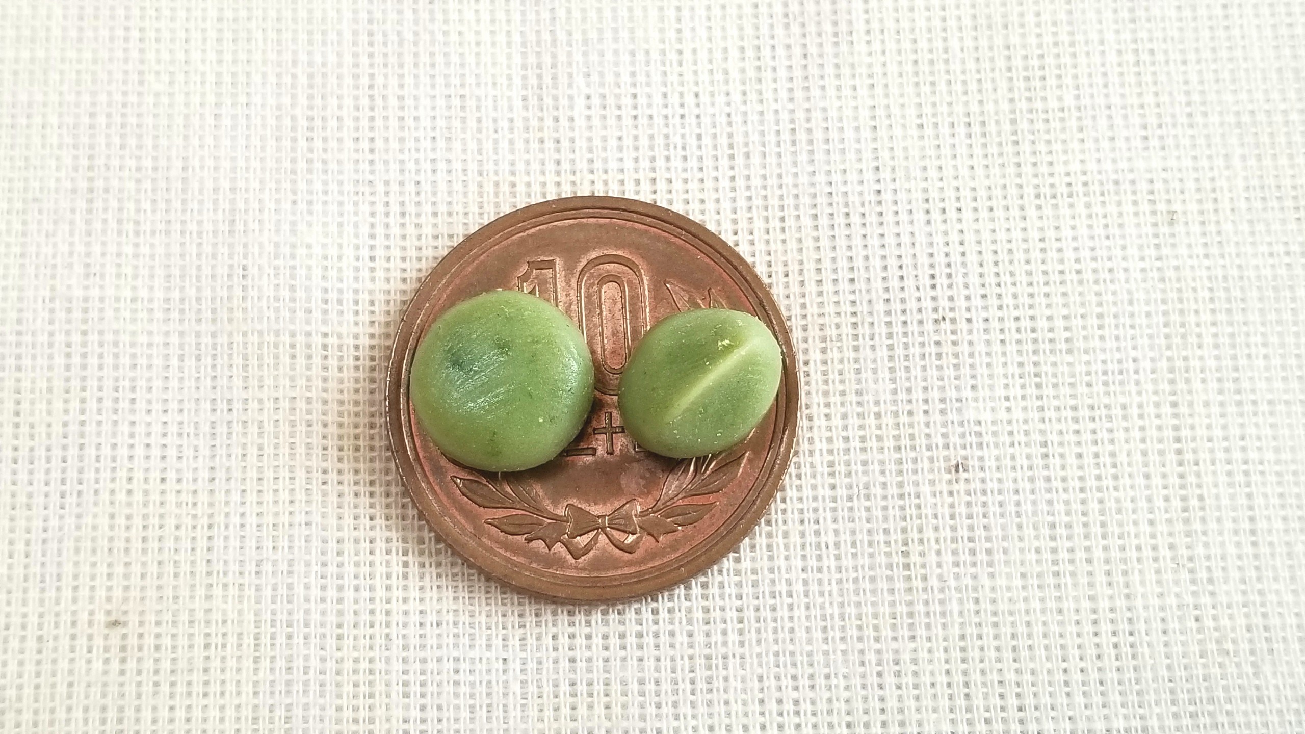 よもぎ草餅,和菓子,ミニチュアフード,フェイクフード,キューポッシュ