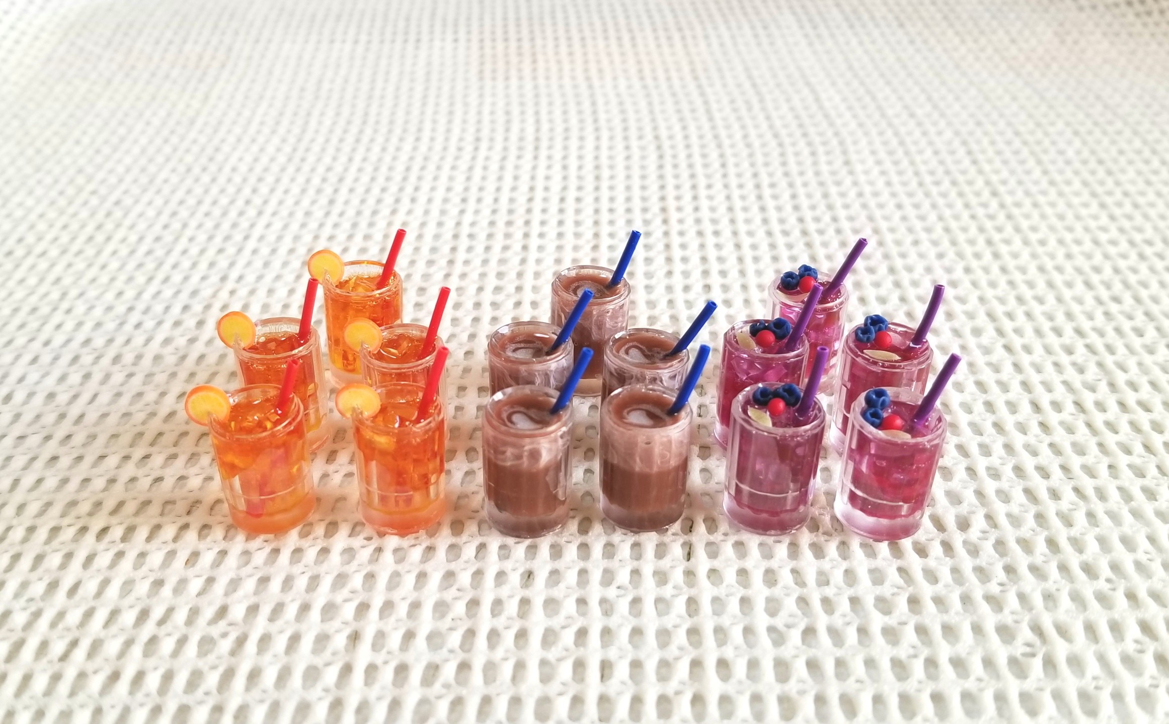 ミニチュア,ドリンク,ジュース,レジン,食品サンプル,シルバニア