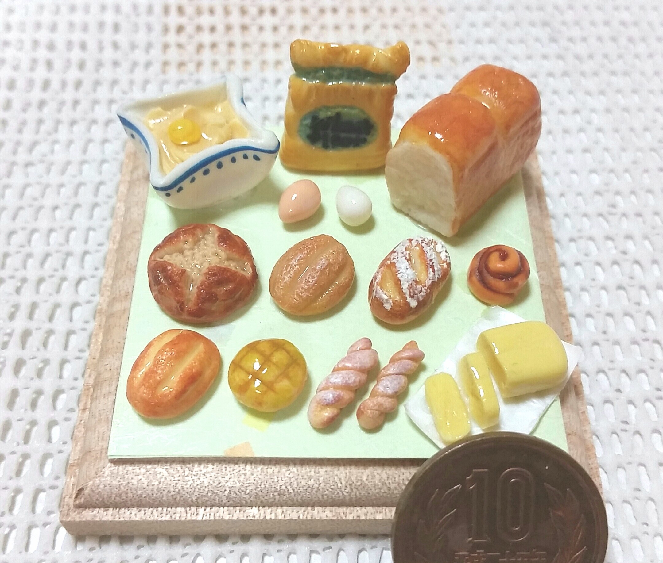 ミニチュアフード,パン,過去作品,食べ物,食品サンプル,ハンドメイド