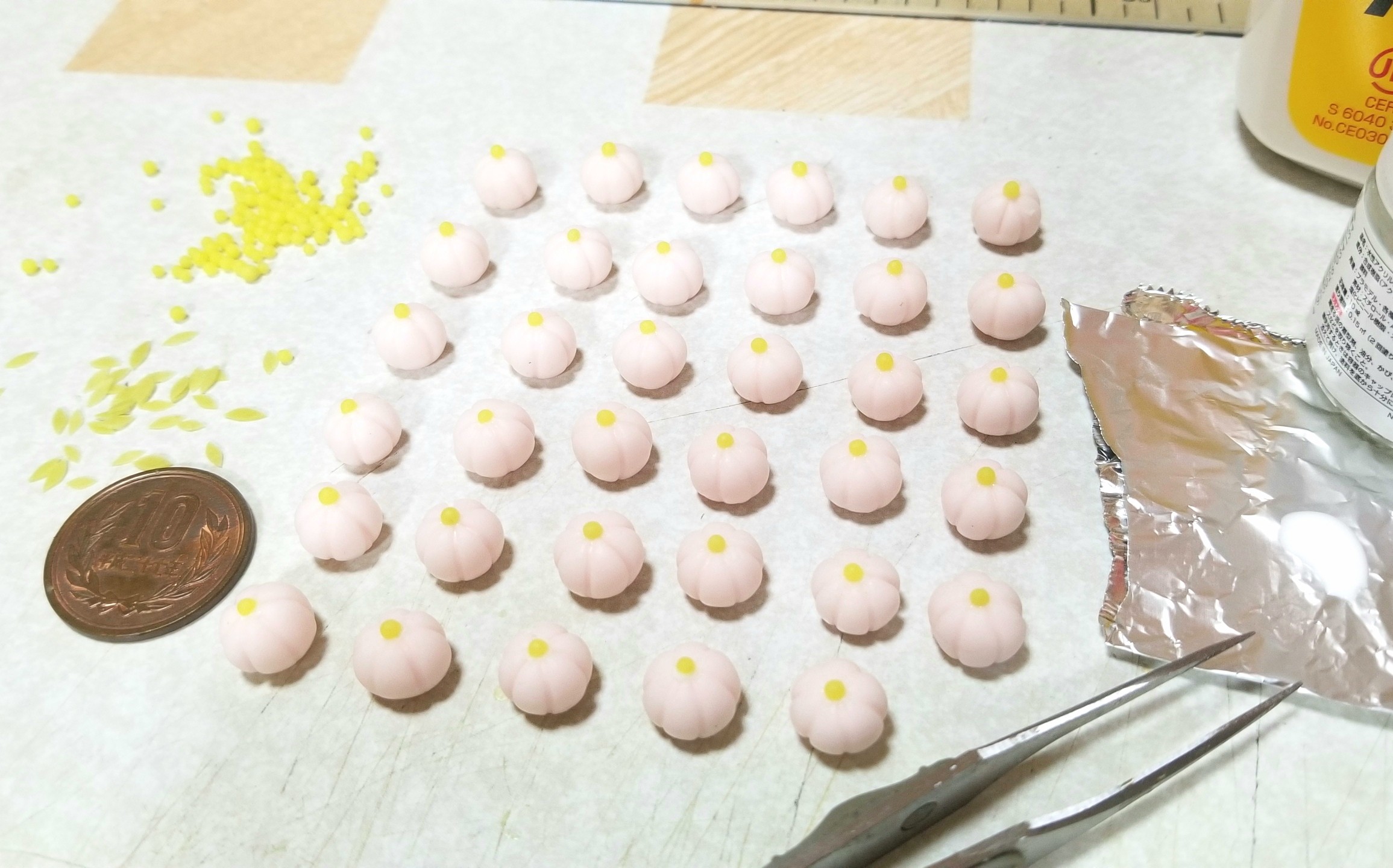 ミニチュアフード,和菓子,上菓子,作り方,樹脂粘土,シルバニア