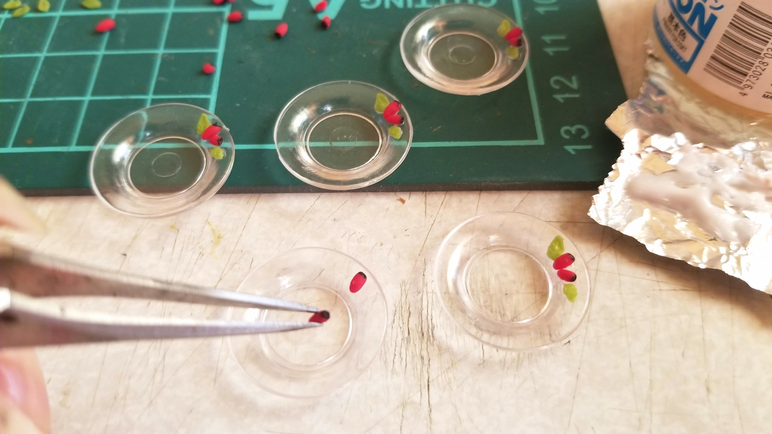 ミニチュア,ハーブティー,作り方,UVレジン,ローズヒップ,紅茶,ドール