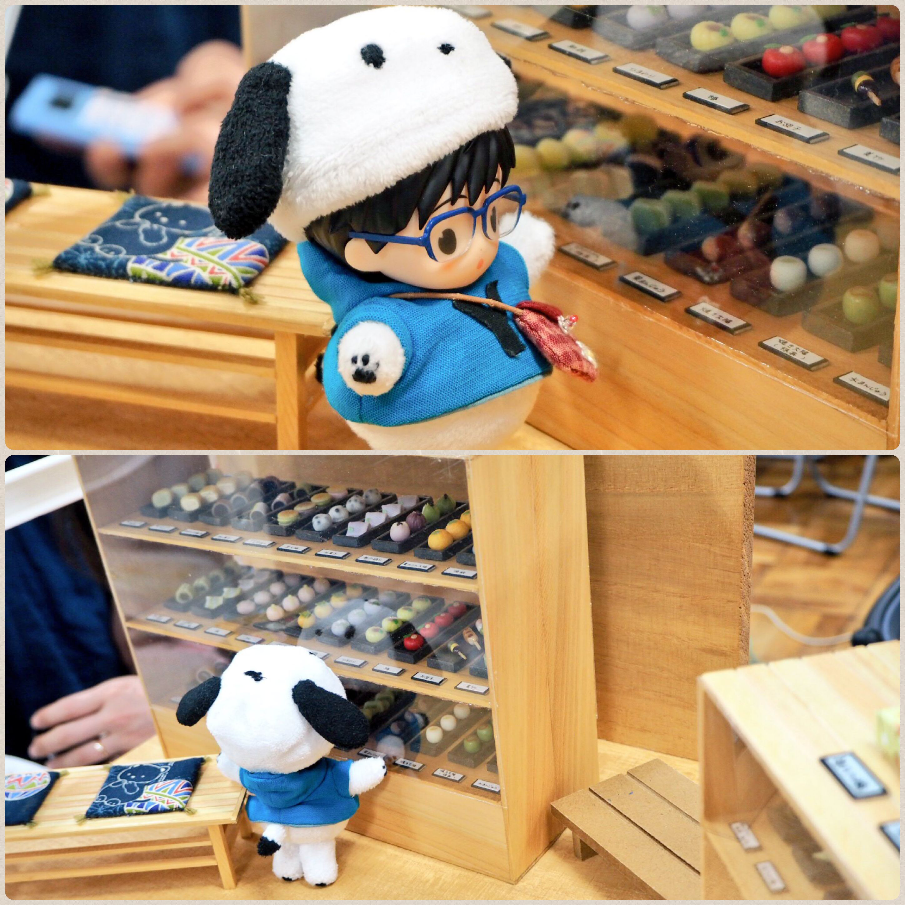 オビツ11,ねんどろいど,ぽちゃゆ,和菓子屋さんを探索,ドールハウス