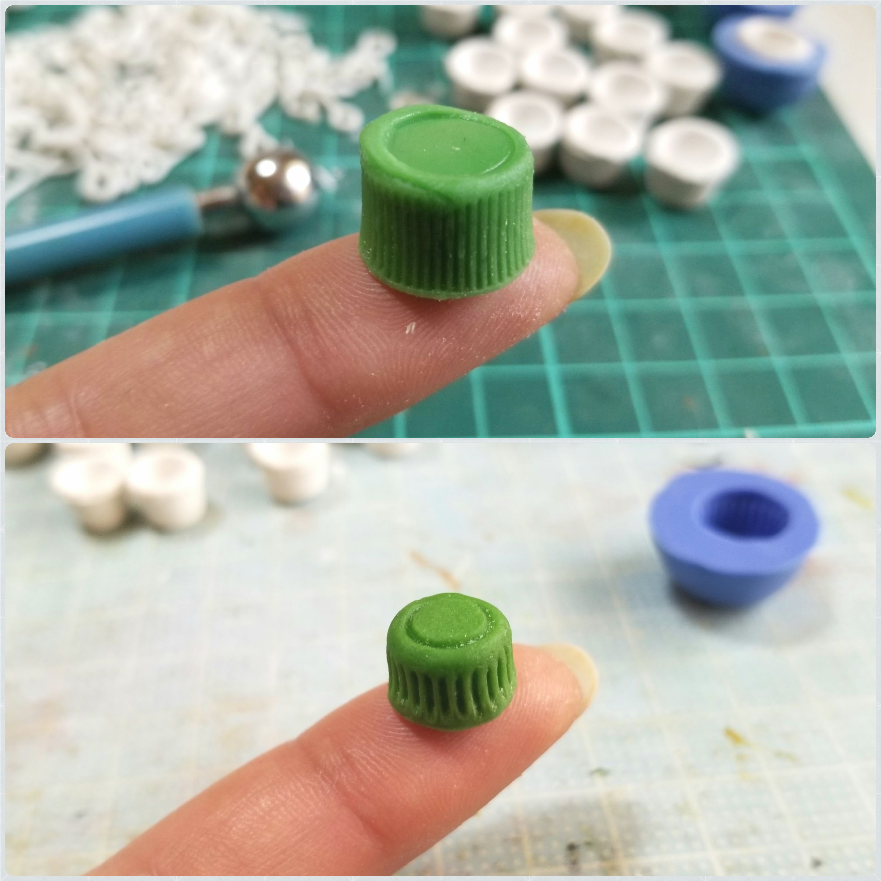 ミニチュアフード,マグカップの原型,作り方,樹脂粘土,ドールハウス