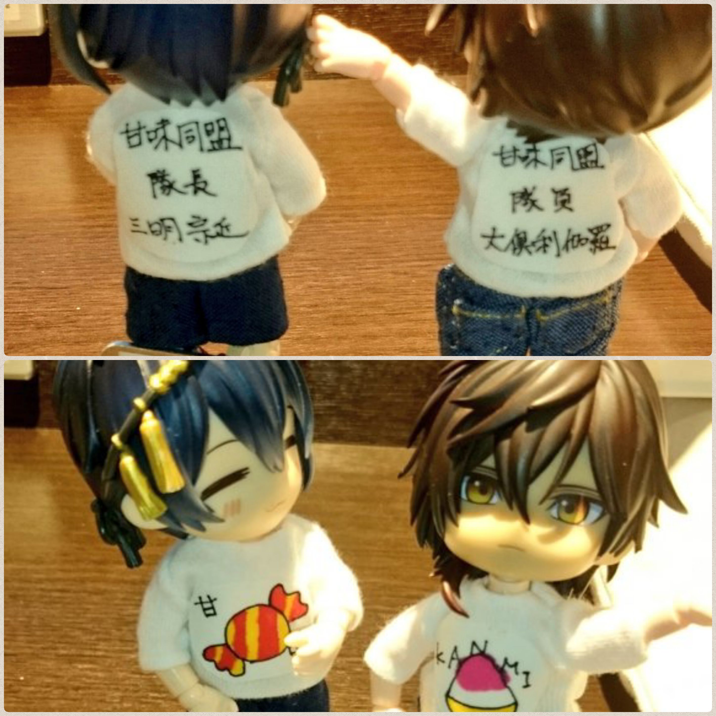 ねんどろいど刀剣乱舞,大俱利伽羅,三日月,甘味同盟,甘い物好き