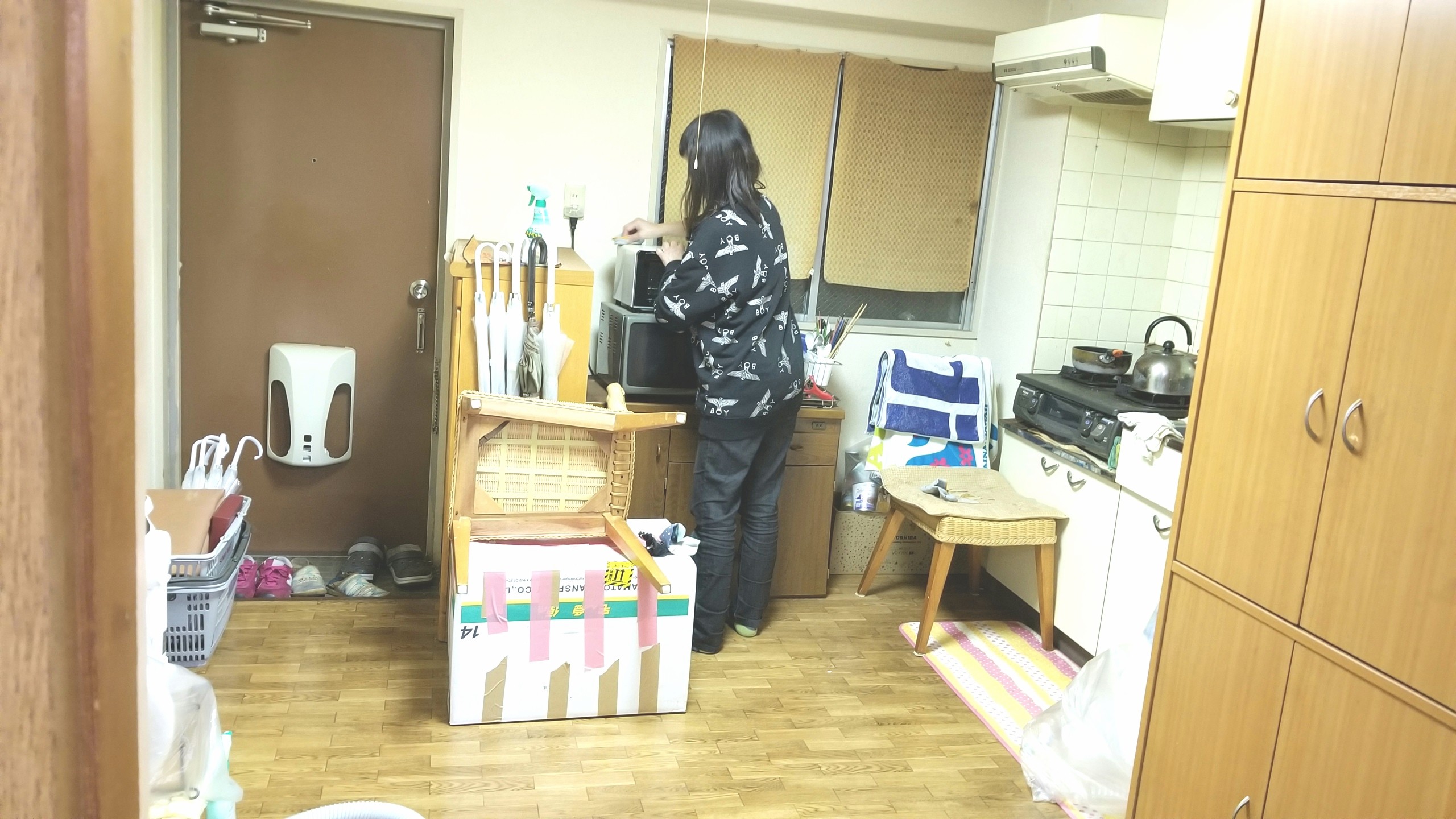 キッチンの大掃除,一人暮らしワンルームマンション,片付け,綺麗に