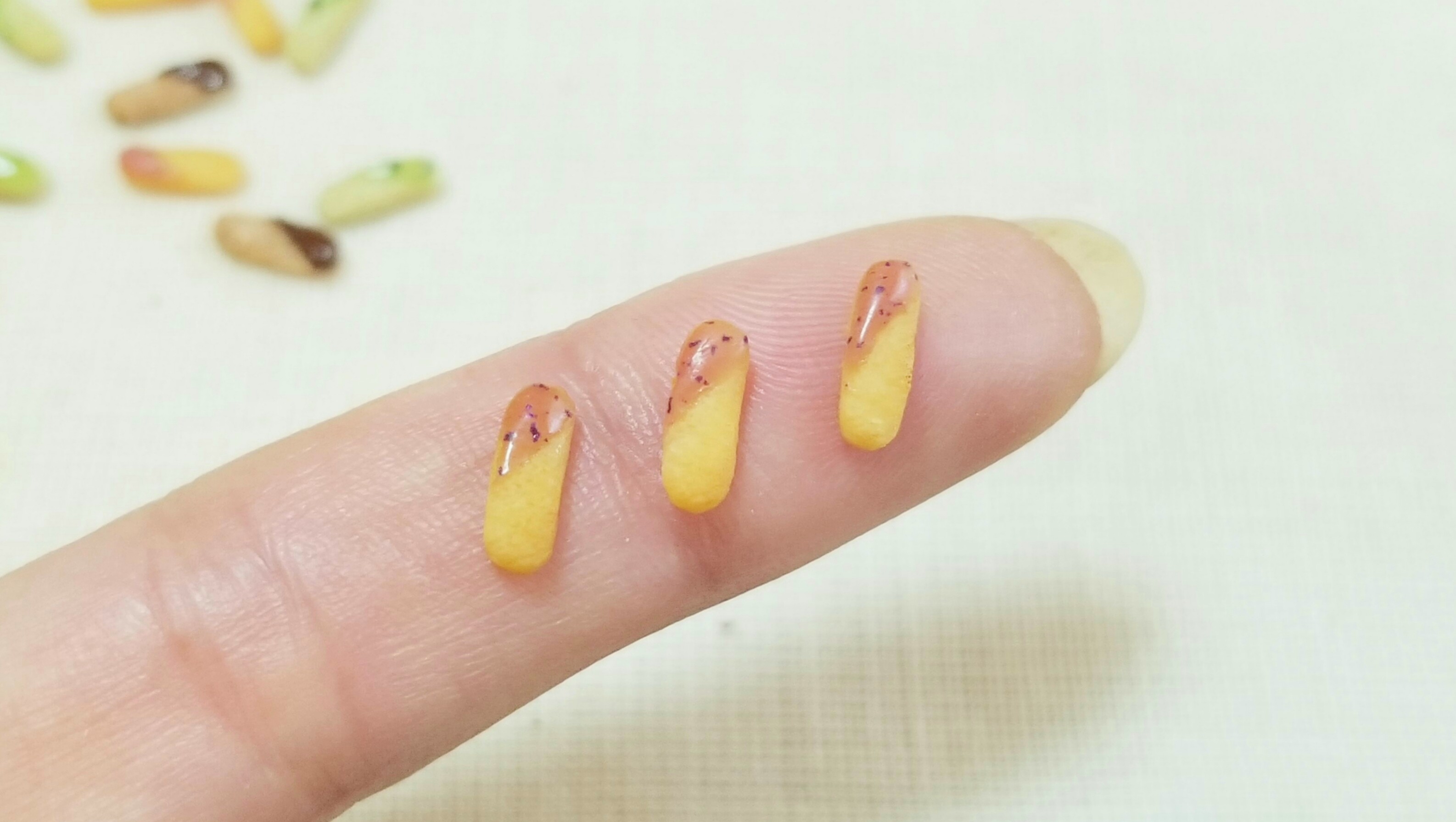 ミニチュアかわいいスナックお菓子樹脂粘土作品アート小さな世界小物