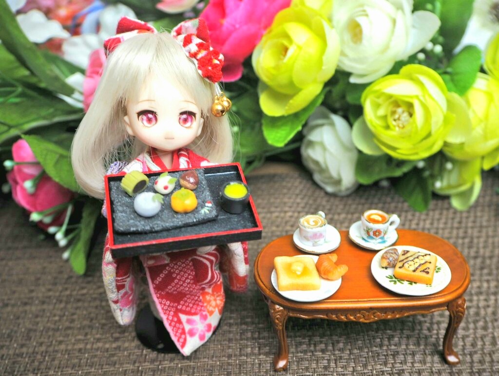 可愛いあまむす和服ドール用小物サイズミニチュアフードおすすめ人気