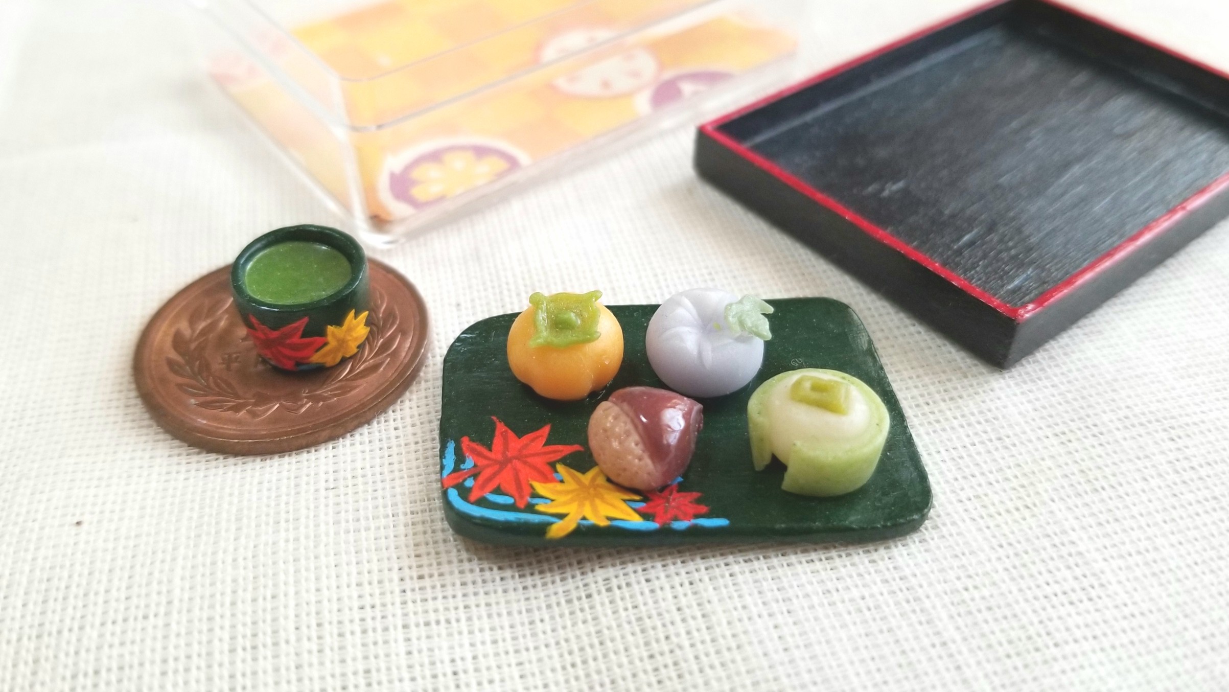 和菓子,柿,朝顔,栗饅頭,まんじゅう,綺麗,紅葉,小さい,美味しい,季節