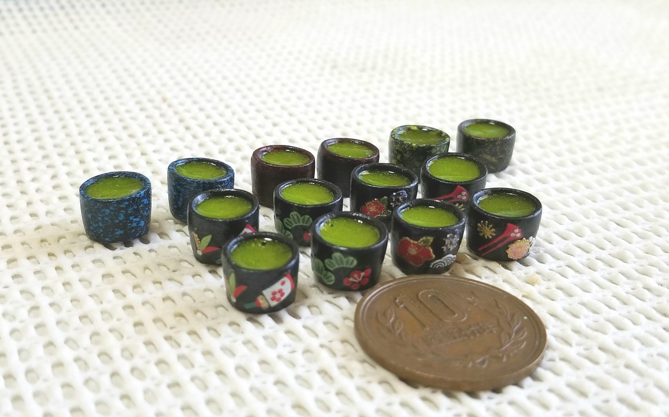 ミニチュアフード,和風,陶器,湯呑み,お抹茶,食器,食品サンプル