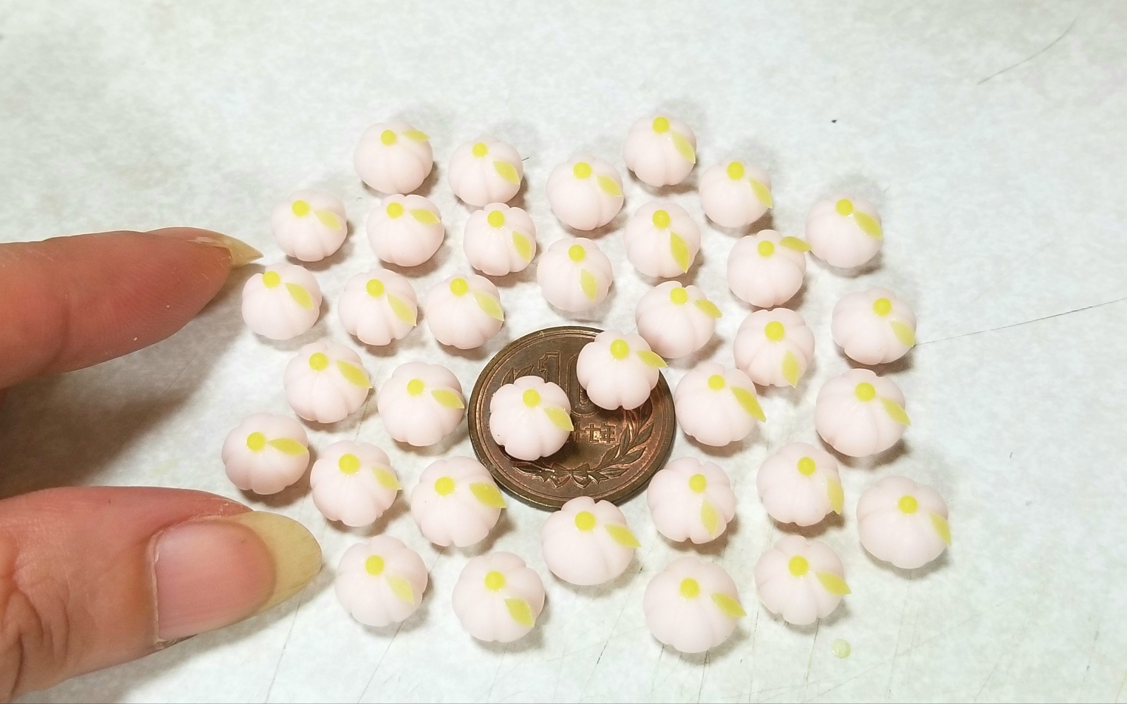 ミニチュア,和菓子,生菓子,樹脂粘土,ハンドメイド,ドールハウス