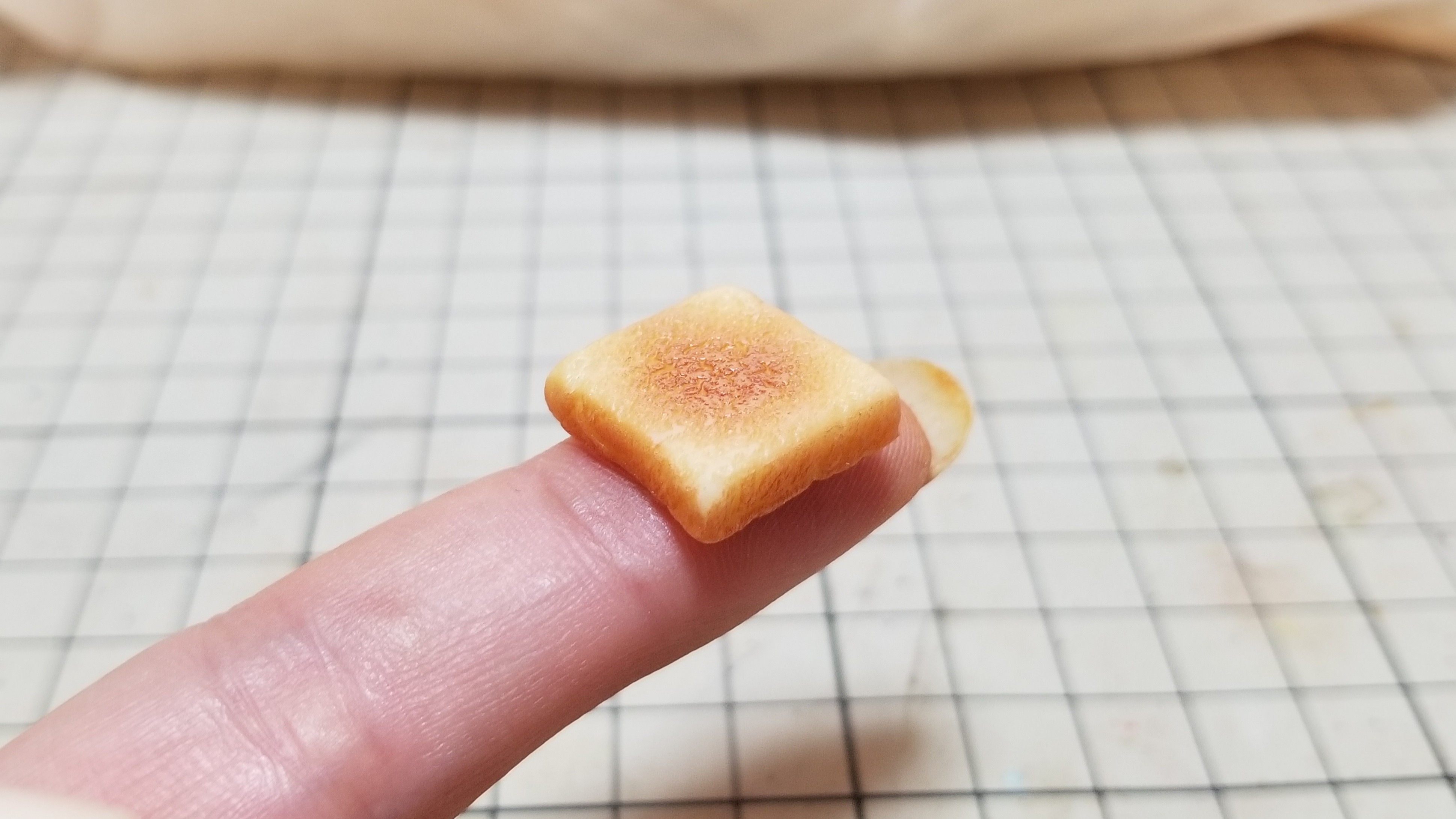 ハンドメイドおいしい美味しそうな食パントースト樹脂粘土アート