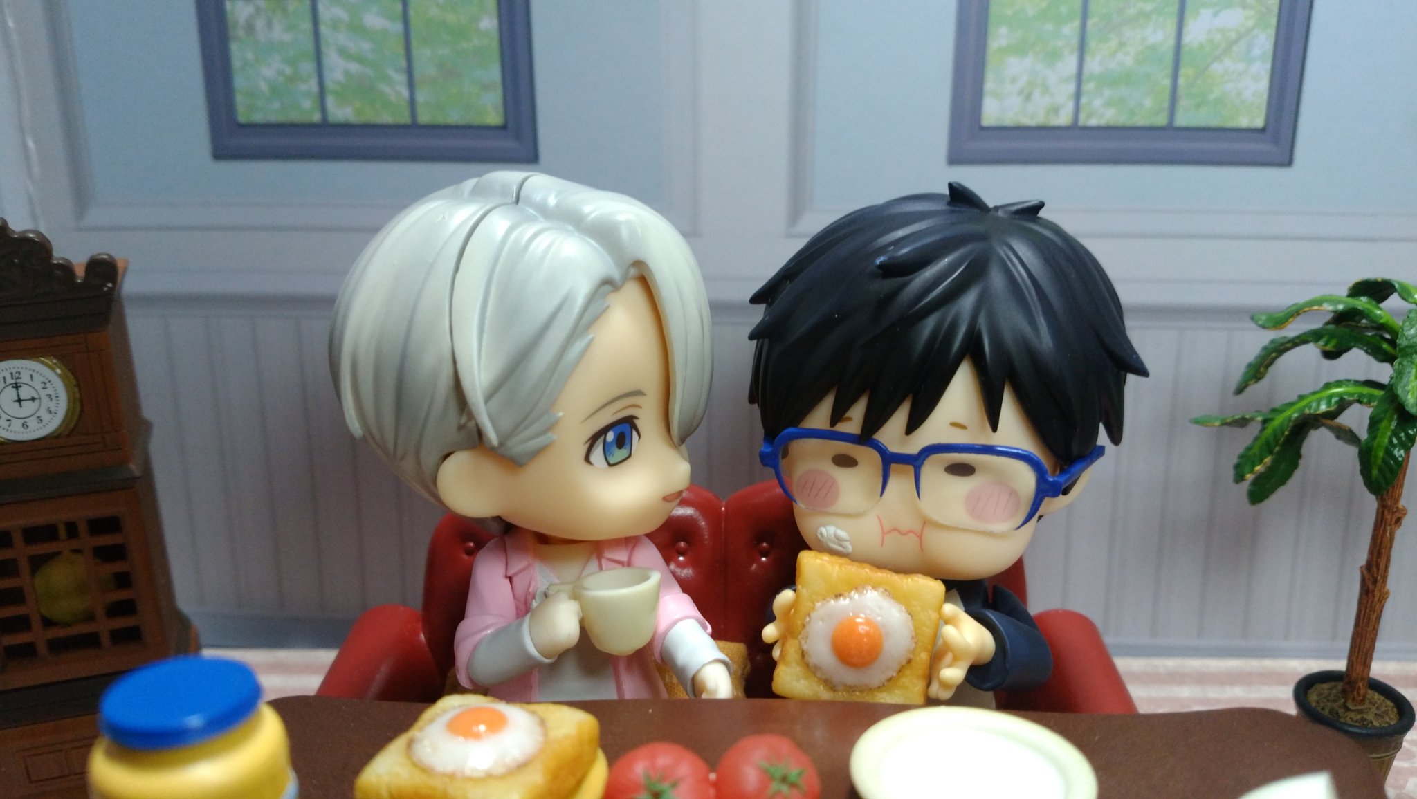 勇利,ヴィクトル,ミニチュアフード,ねんどろいど,オビツろいど,パン