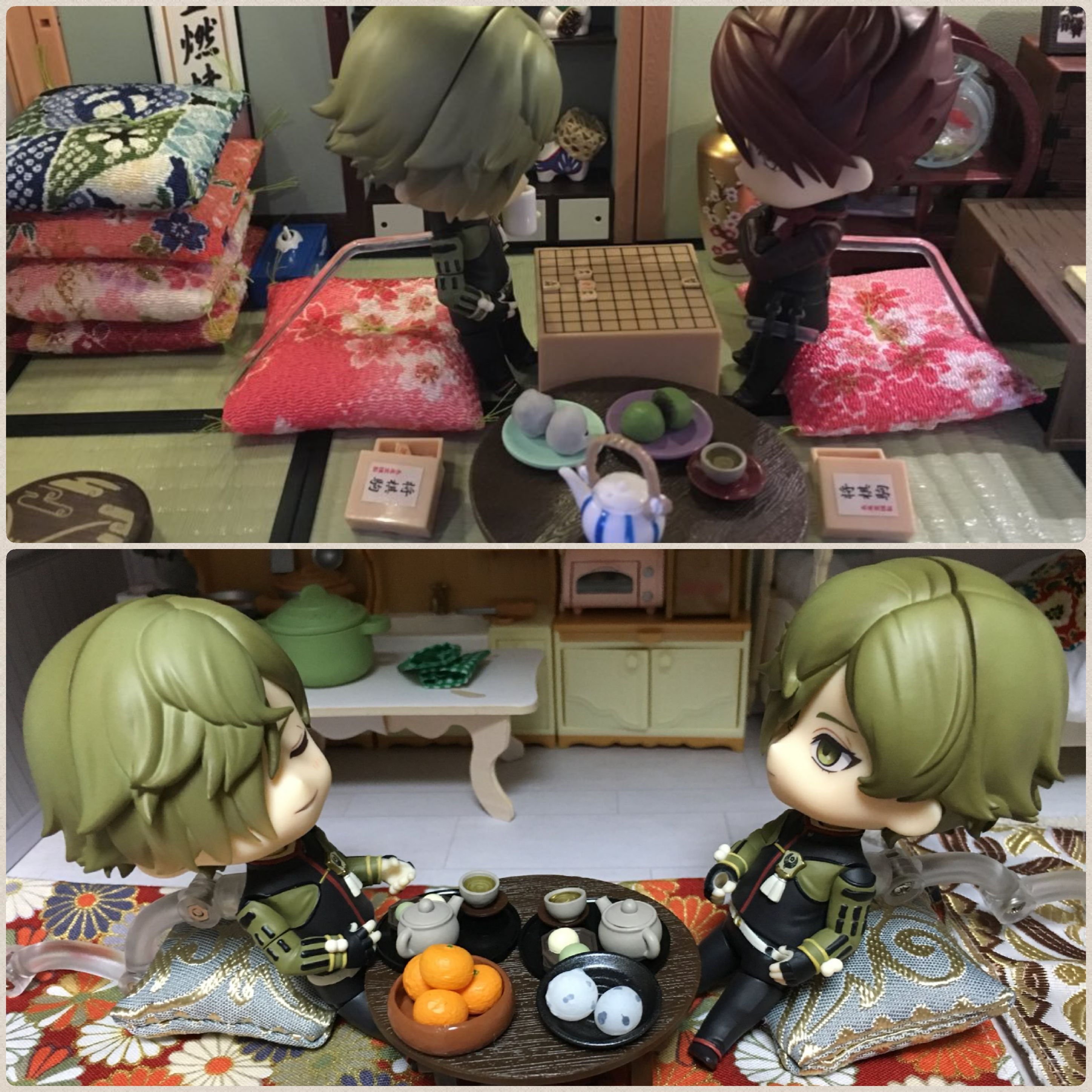 刀剣乱舞,ねんどろいど,鶯丸,ドール用小物,お茶会,将棋を打つ